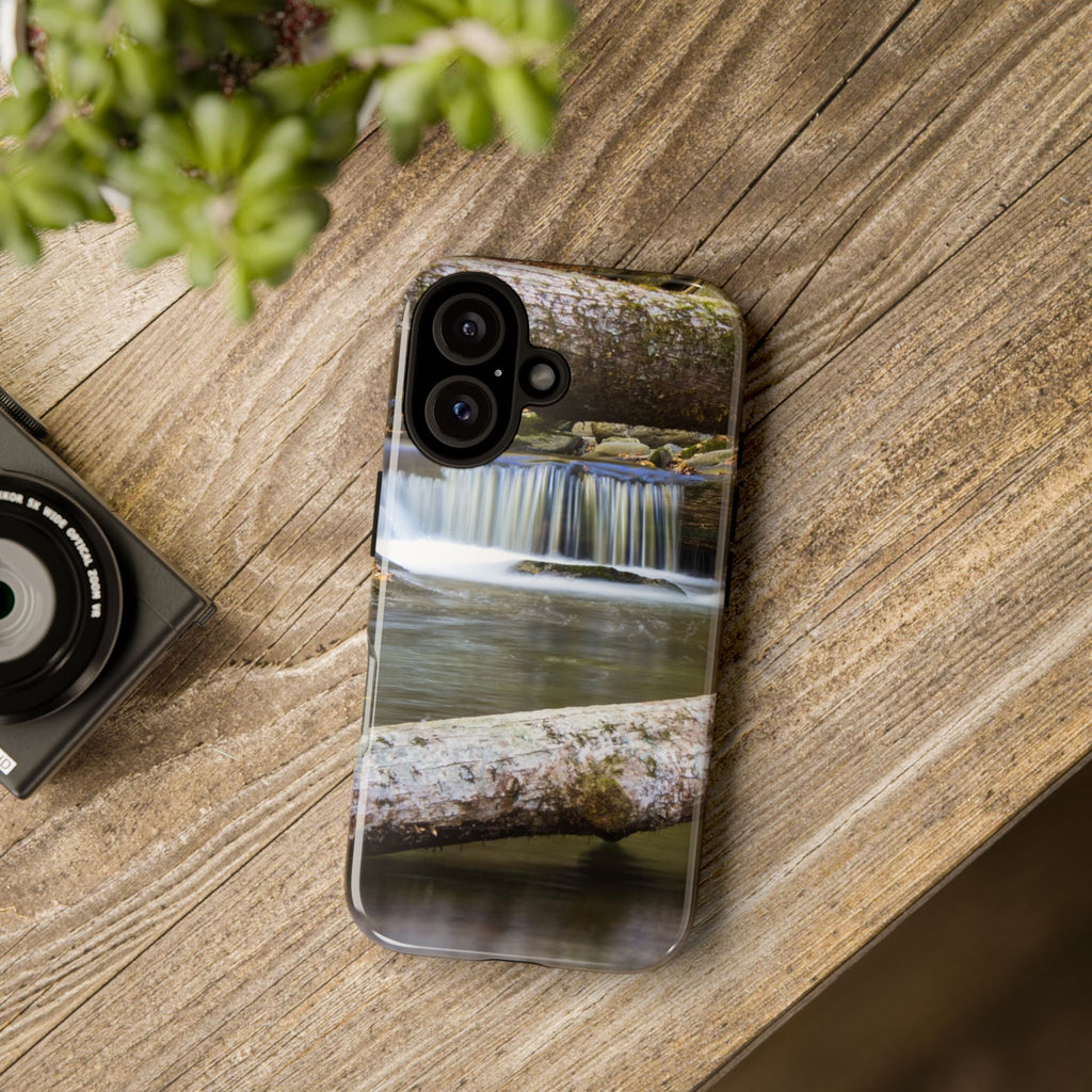 Nature-Inspired Phone Case, Tough Cases with Waterfall Design, Durable Phone Accessory, Outdoor Lover Gift, Nature Photography Case
