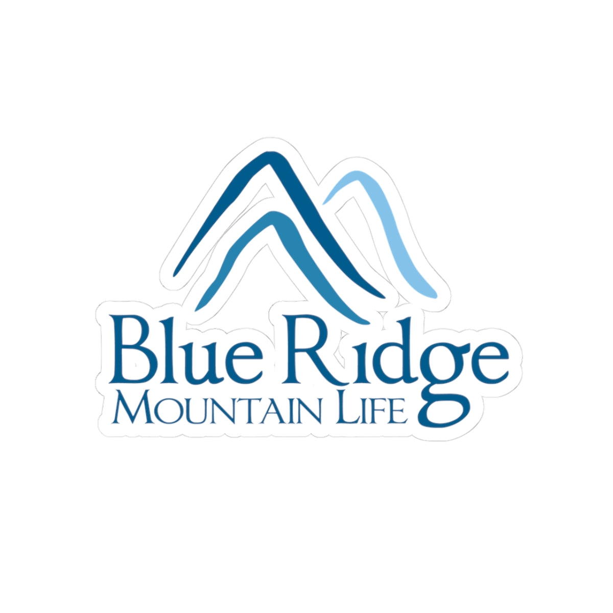 Nature-Inspired Kiss-Cut Stickers for Adventure Lovers, Perfect for Water Bottles, Laptops, Journals, Gifts, Blue Ridge Mountain Theme