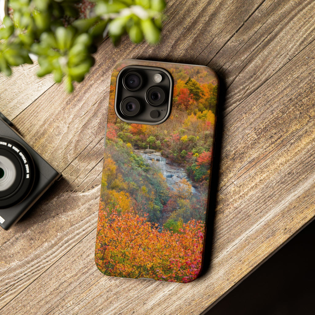 Nature-Inspired Phone Case, Tough Cases, Fall Landscape Design, Eco-Friendly, Protective Cover, Gifts for Nature Lovers