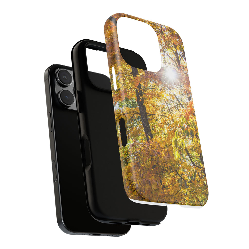 Autumn Forest Phone Case, Tough Cases for iPhone, Fall Vibes Accessories, Nature Lover Gift, Seasonal Phone Cover, Eco-Friendly Design