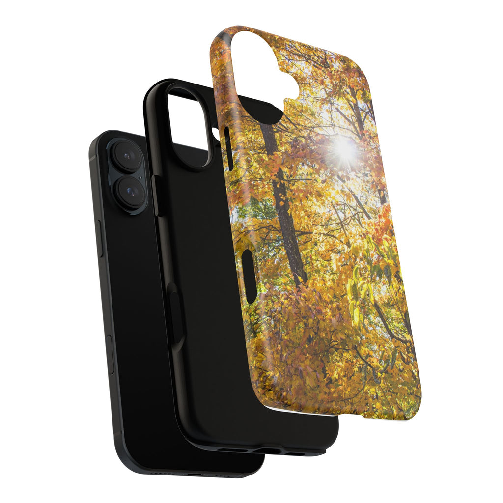 Autumn Forest Phone Case, Tough Cases for iPhone, Fall Vibes Accessories, Nature Lover Gift, Seasonal Phone Cover, Eco-Friendly Design