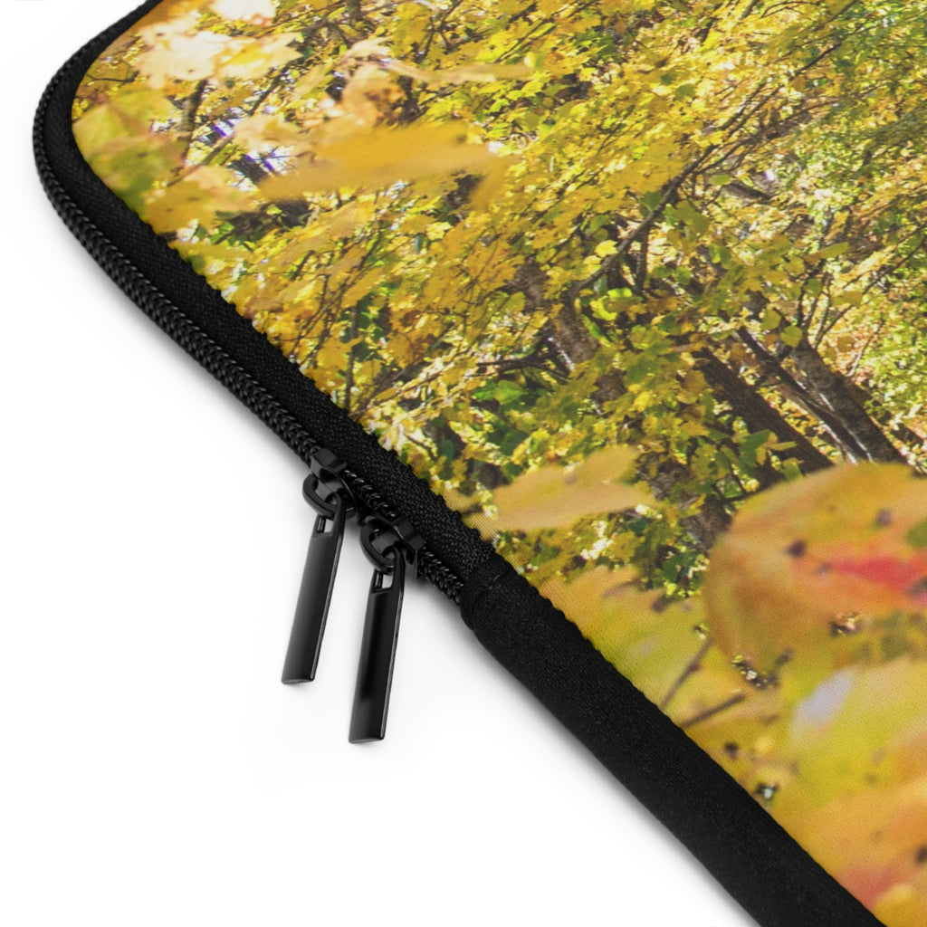 Autumn Landscape Laptop Sleeve, Fall Laptop Case, Nature Lover's Gift, Cozy Office Supplies, Seasonal Tech Accessory