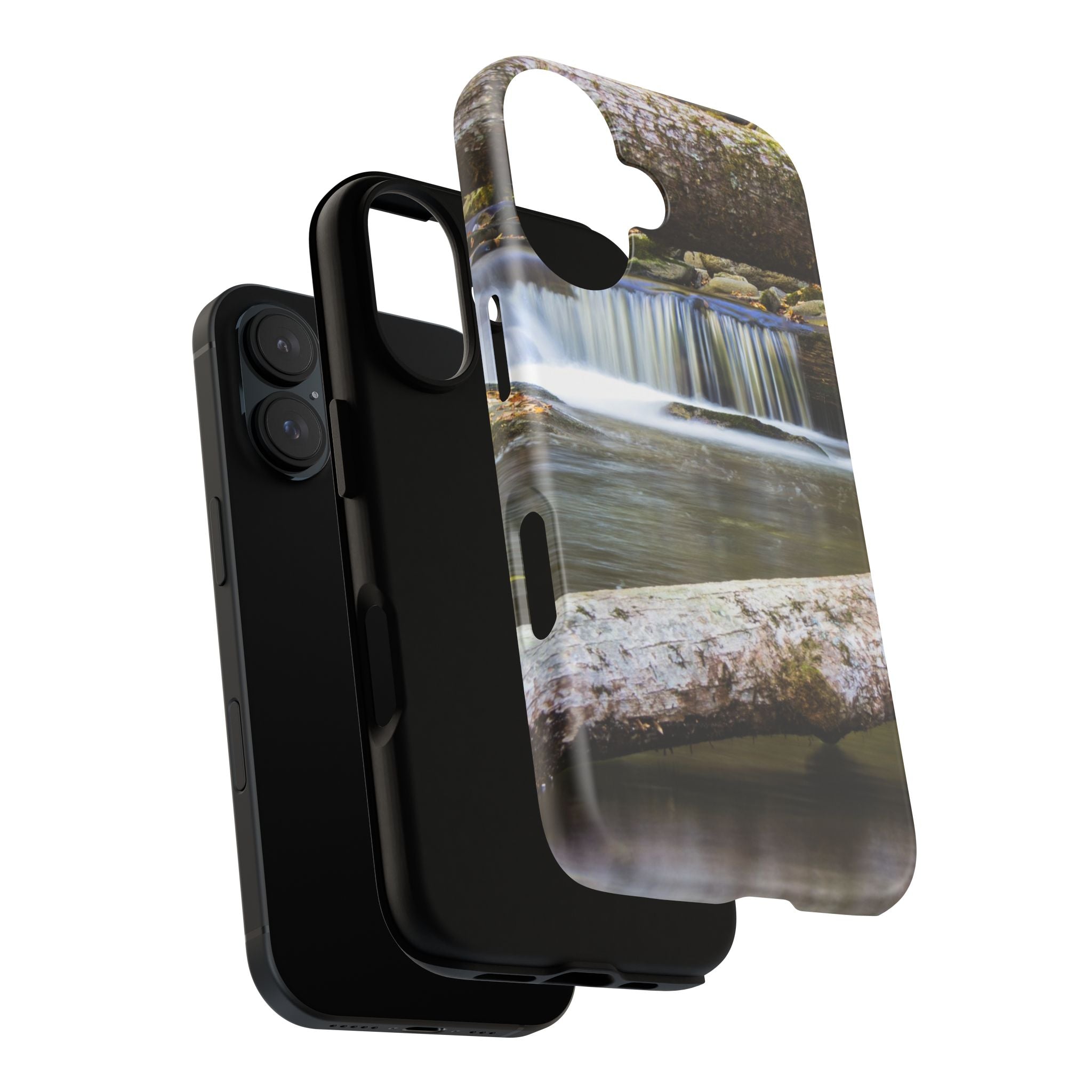 Nature-Inspired Phone Case, Tough Cases with Waterfall Design, Durable Phone Accessory, Outdoor Lover Gift, Nature Photography Case