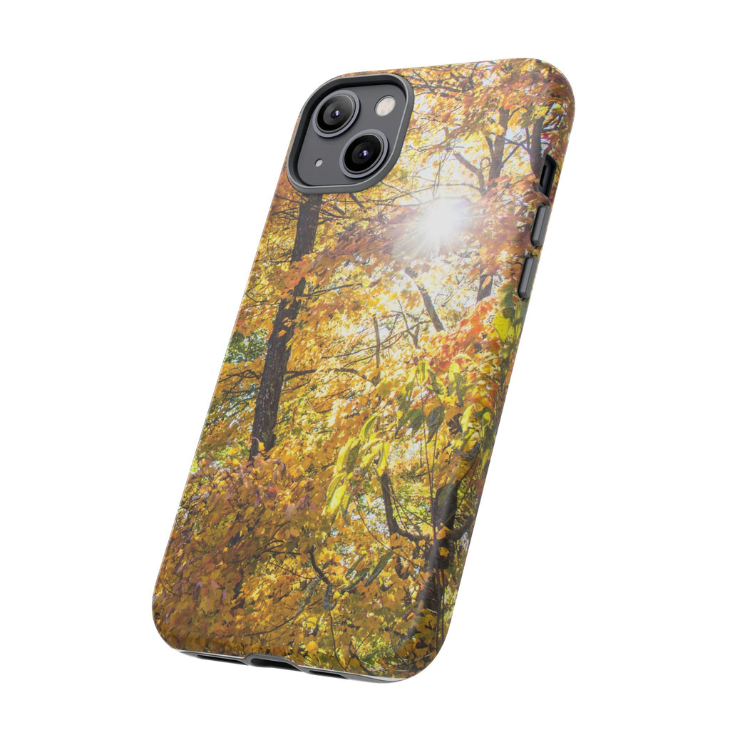 Autumn Forest Phone Case, Tough Cases for iPhone, Fall Vibes Accessories, Nature Lover Gift, Seasonal Phone Cover, Eco-Friendly Design