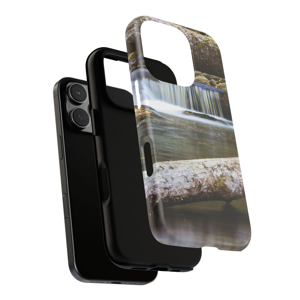 Nature-Inspired Phone Case, Tough Cases with Waterfall Design, Durable Phone Accessory, Outdoor Lover Gift, Nature Photography Case