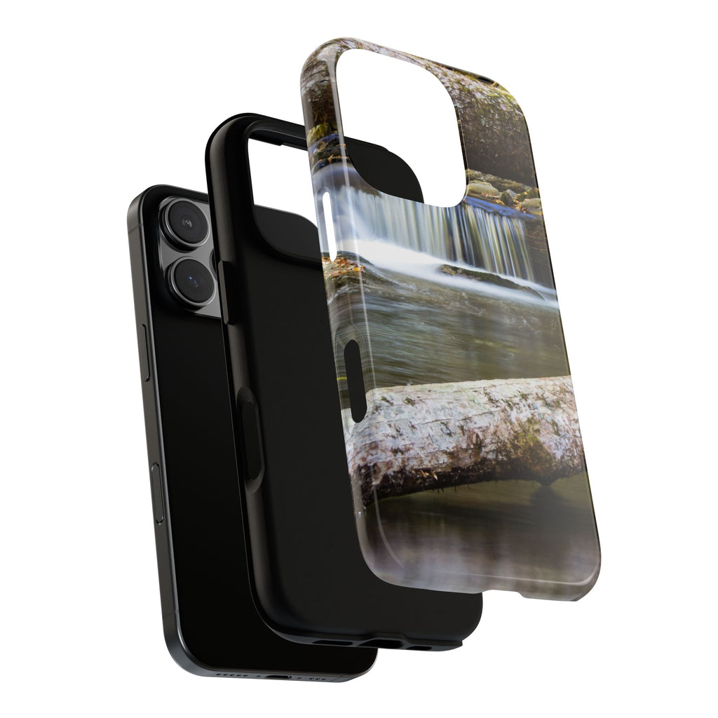 Nature-Inspired Phone Case, Tough Cases with Waterfall Design, Durable Phone Accessory, Outdoor Lover Gift, Nature Photography Case