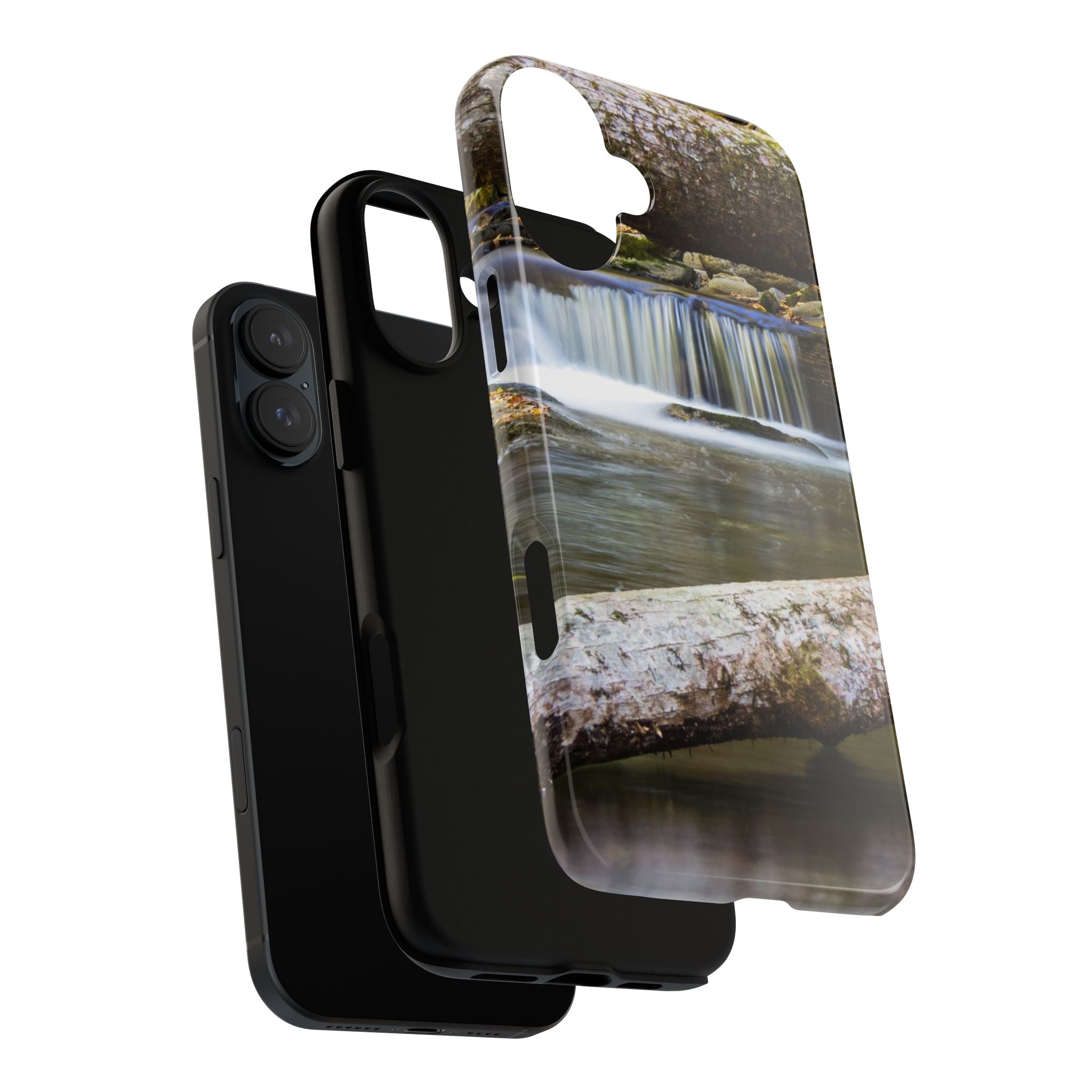 Nature-Inspired Phone Case, Tough Cases with Waterfall Design, Durable Phone Accessory, Outdoor Lover Gift, Nature Photography Case