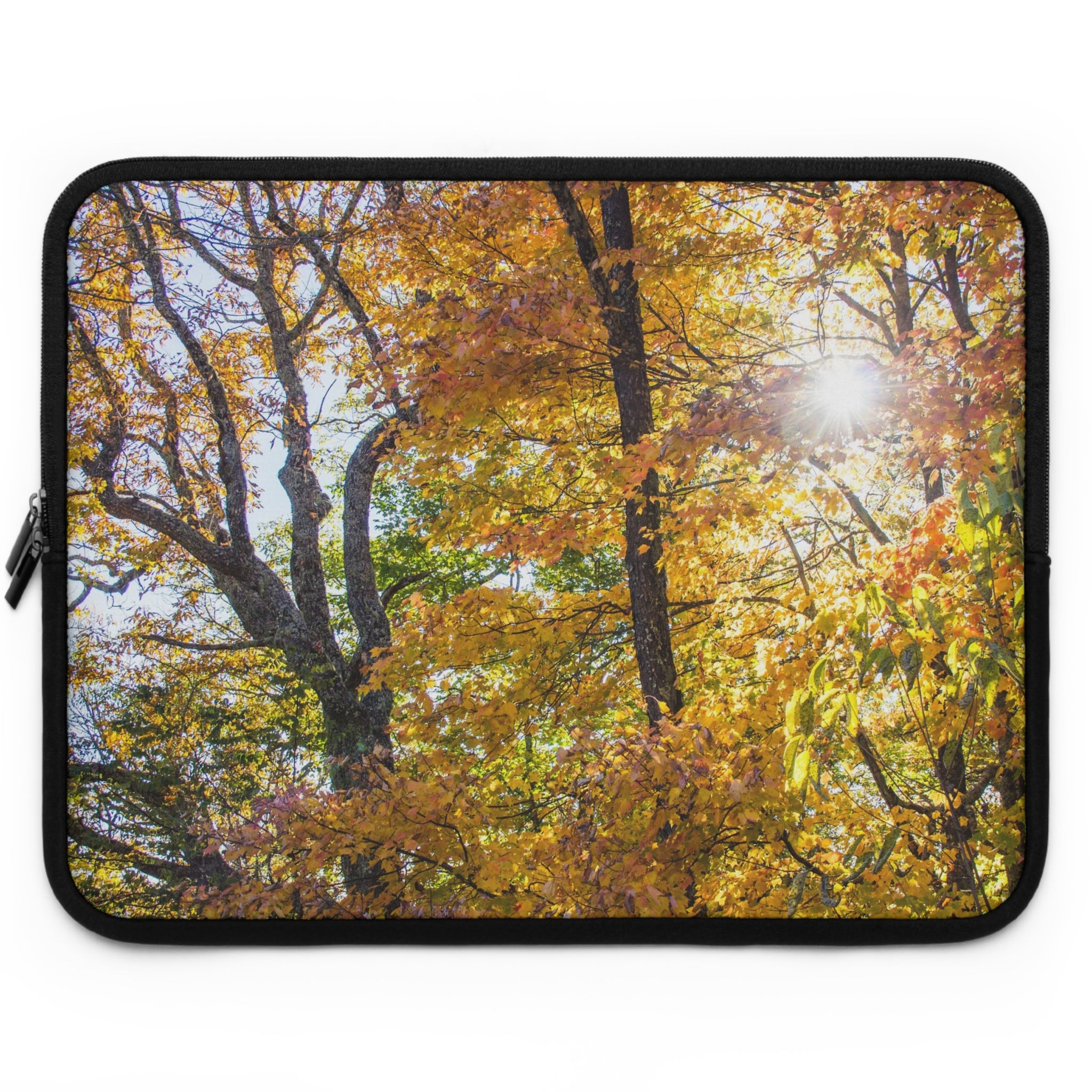 Autumn Leaves Laptop Sleeve - Nature Inspired, Cozy Vibe, Tech Accessory, Gift for Students, Eco-Friendly Design, Fall Aesthetic