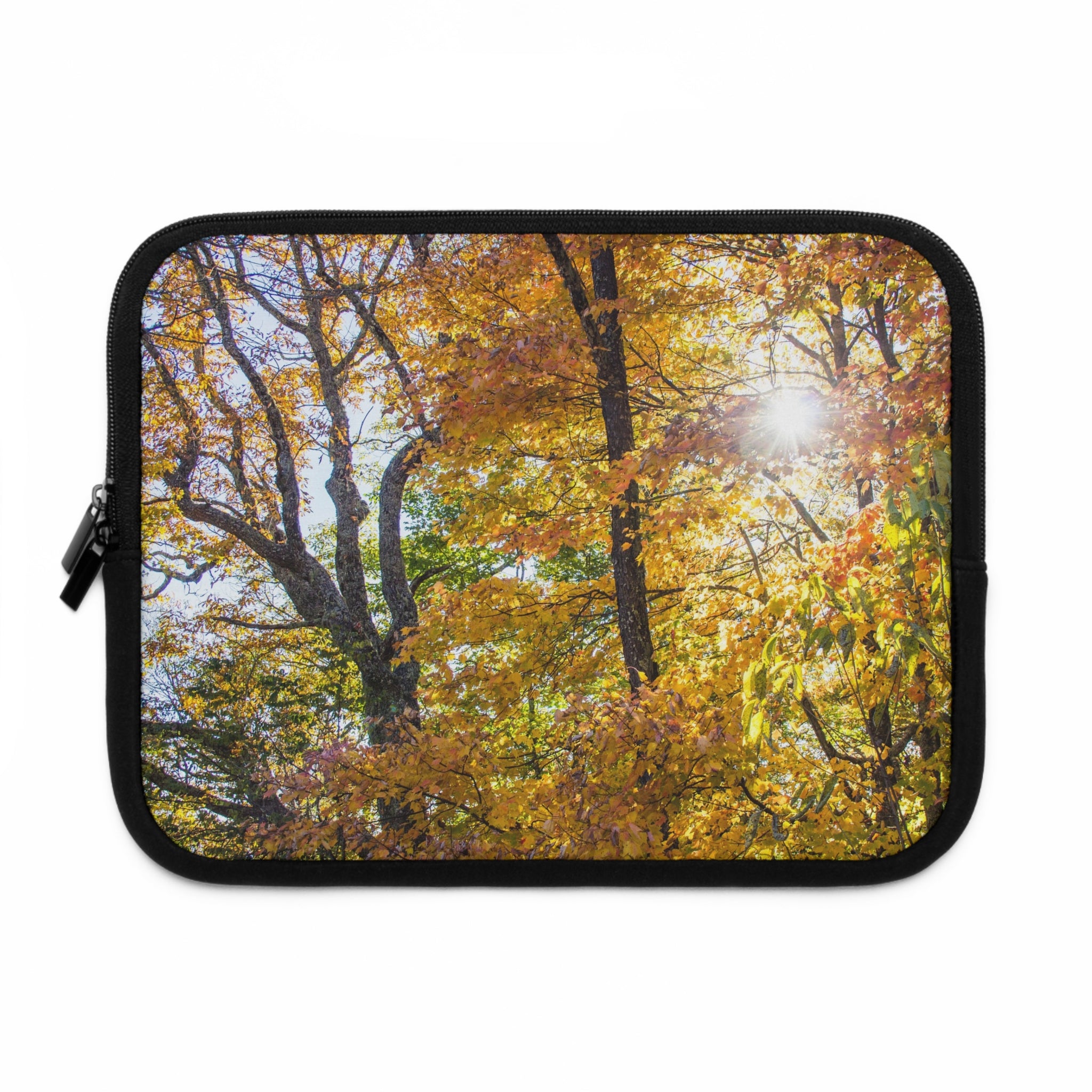 Autumn Leaves Laptop Sleeve - Nature Inspired, Cozy Vibe, Tech Accessory, Gift for Students, Eco-Friendly Design, Fall Aesthetic