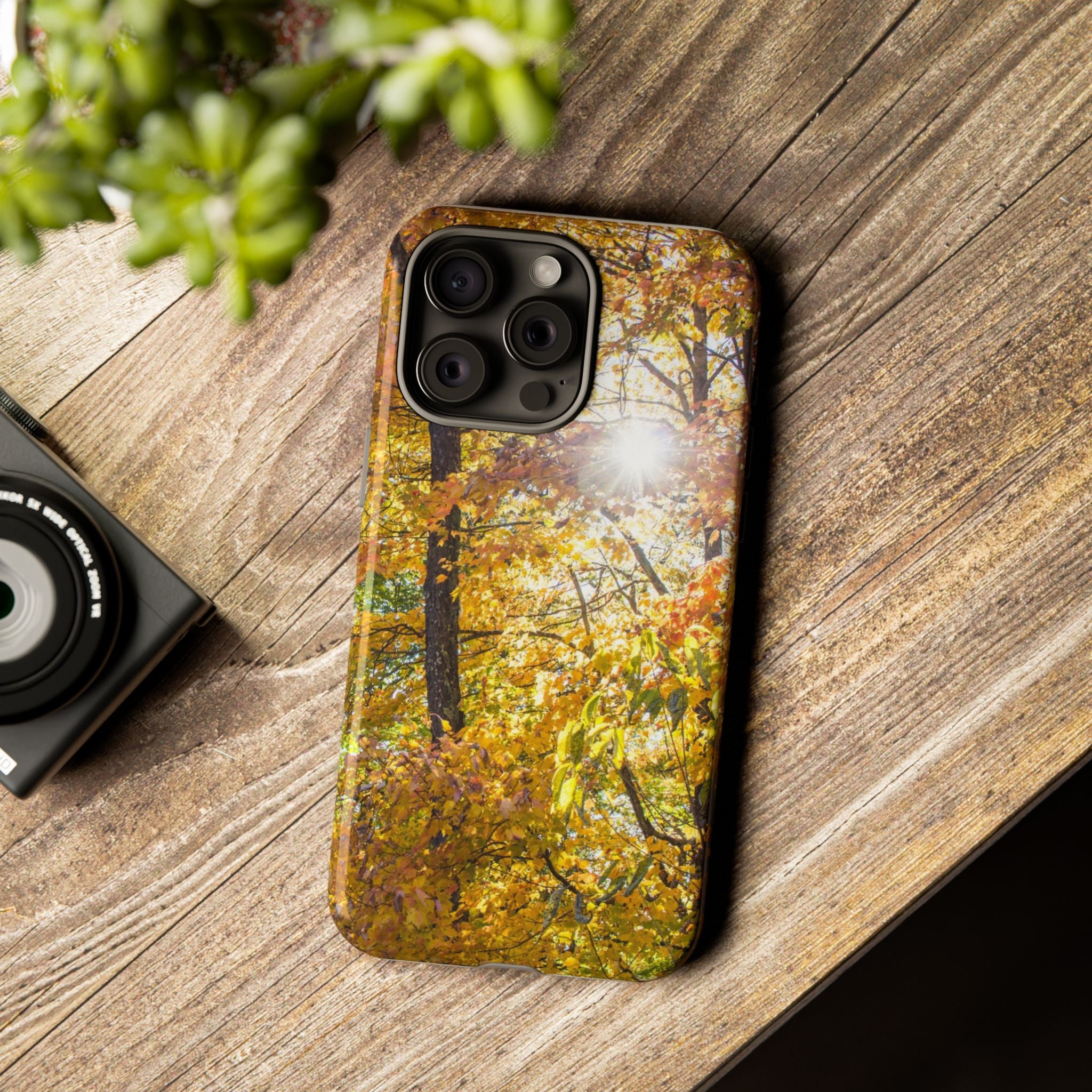 Autumn Forest Phone Case, Tough Cases for iPhone, Fall Vibes Accessories, Nature Lover Gift, Seasonal Phone Cover, Eco-Friendly Design