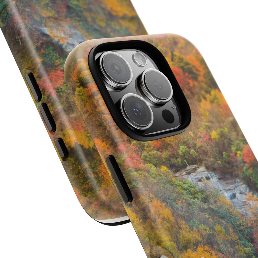 Nature-Inspired Phone Case, Tough Cases, Fall Landscape Design, Eco-Friendly, Protective Cover, Gifts for Nature Lovers