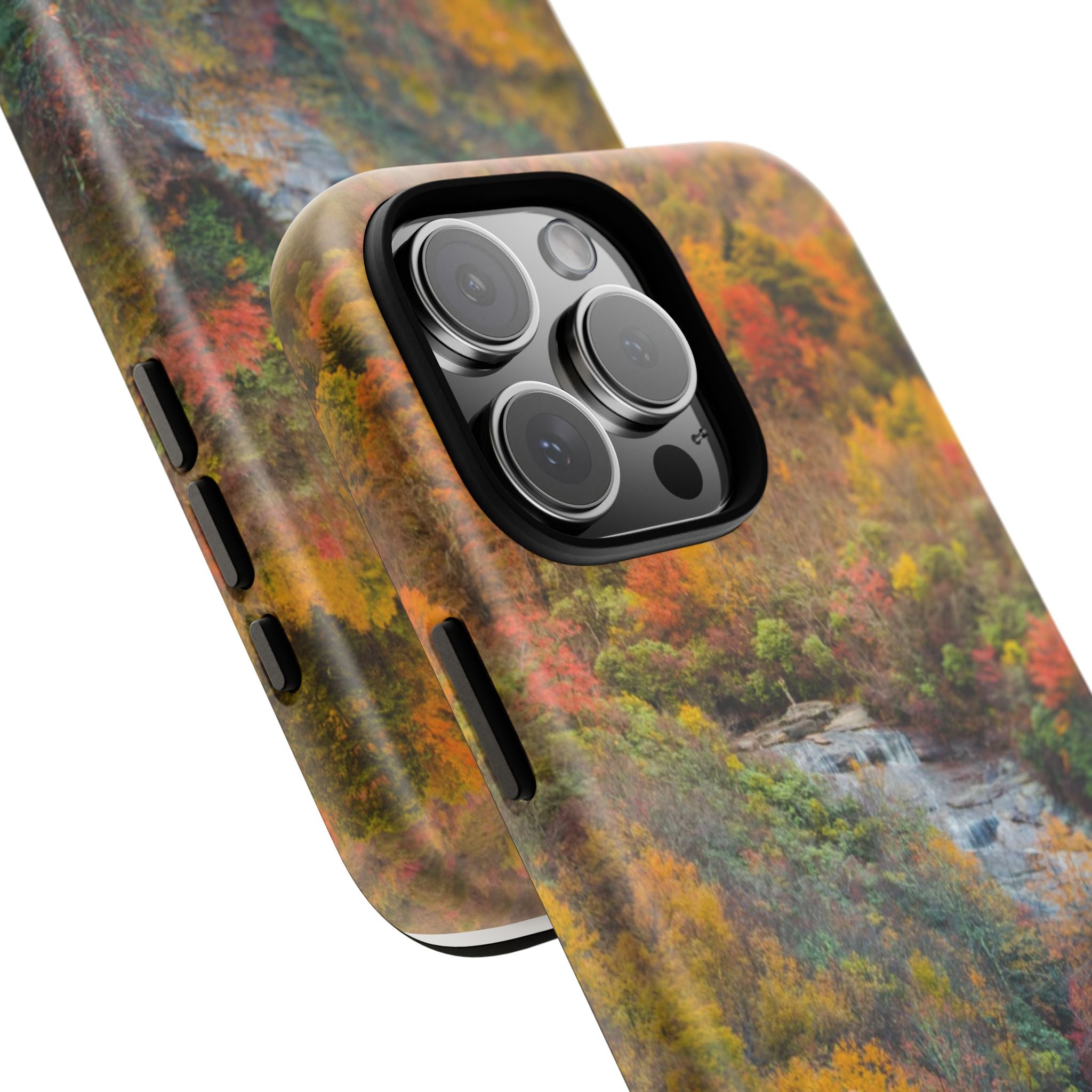 Nature-Inspired Phone Case, Tough Cases, Fall Landscape Design, Eco-Friendly, Protective Cover, Gifts for Nature Lovers