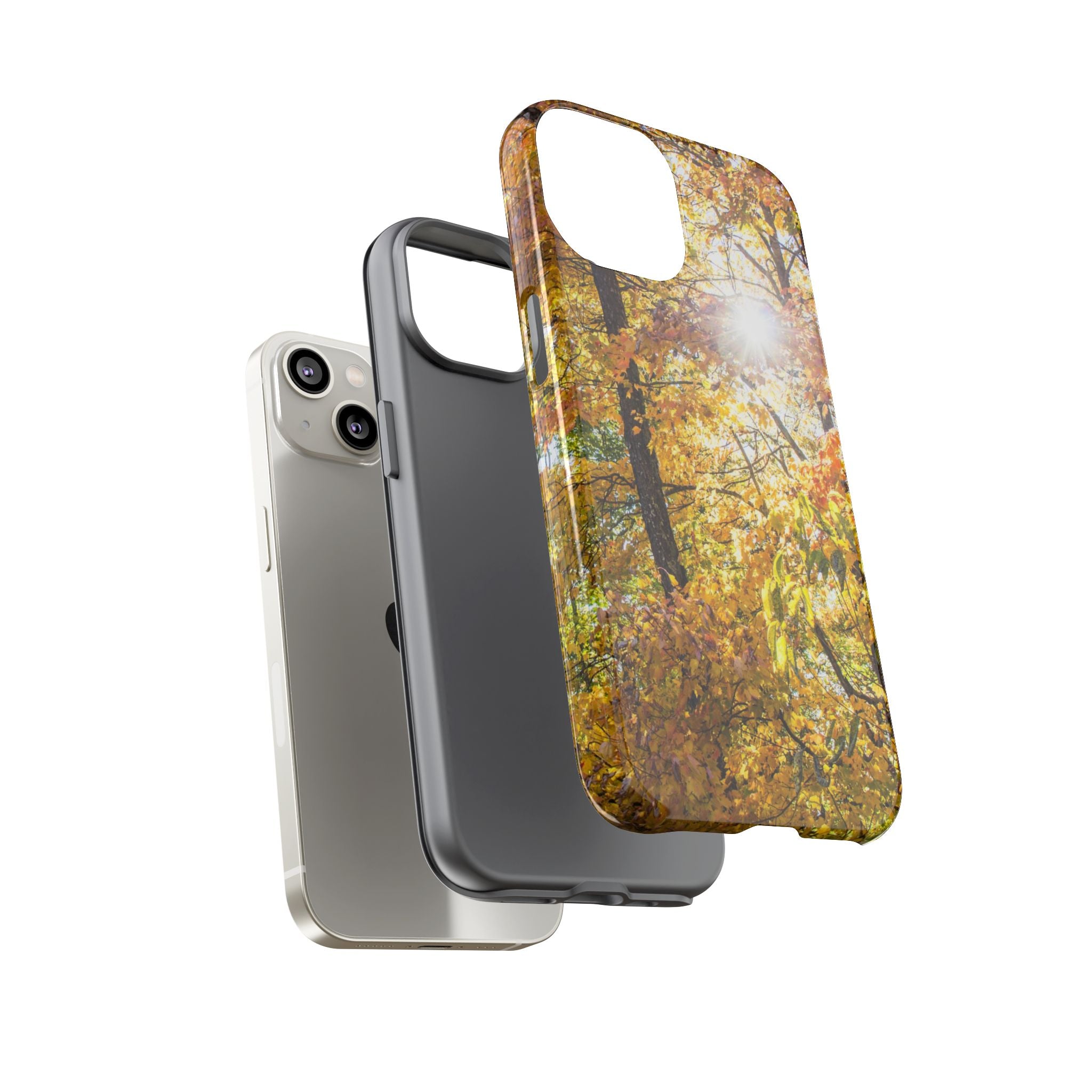 Autumn Forest Phone Case, Tough Cases for iPhone, Fall Vibes Accessories, Nature Lover Gift, Seasonal Phone Cover, Eco-Friendly Design