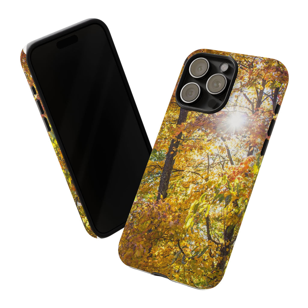 Autumn Forest Phone Case, Tough Cases for iPhone, Fall Vibes Accessories, Nature Lover Gift, Seasonal Phone Cover, Eco-Friendly Design
