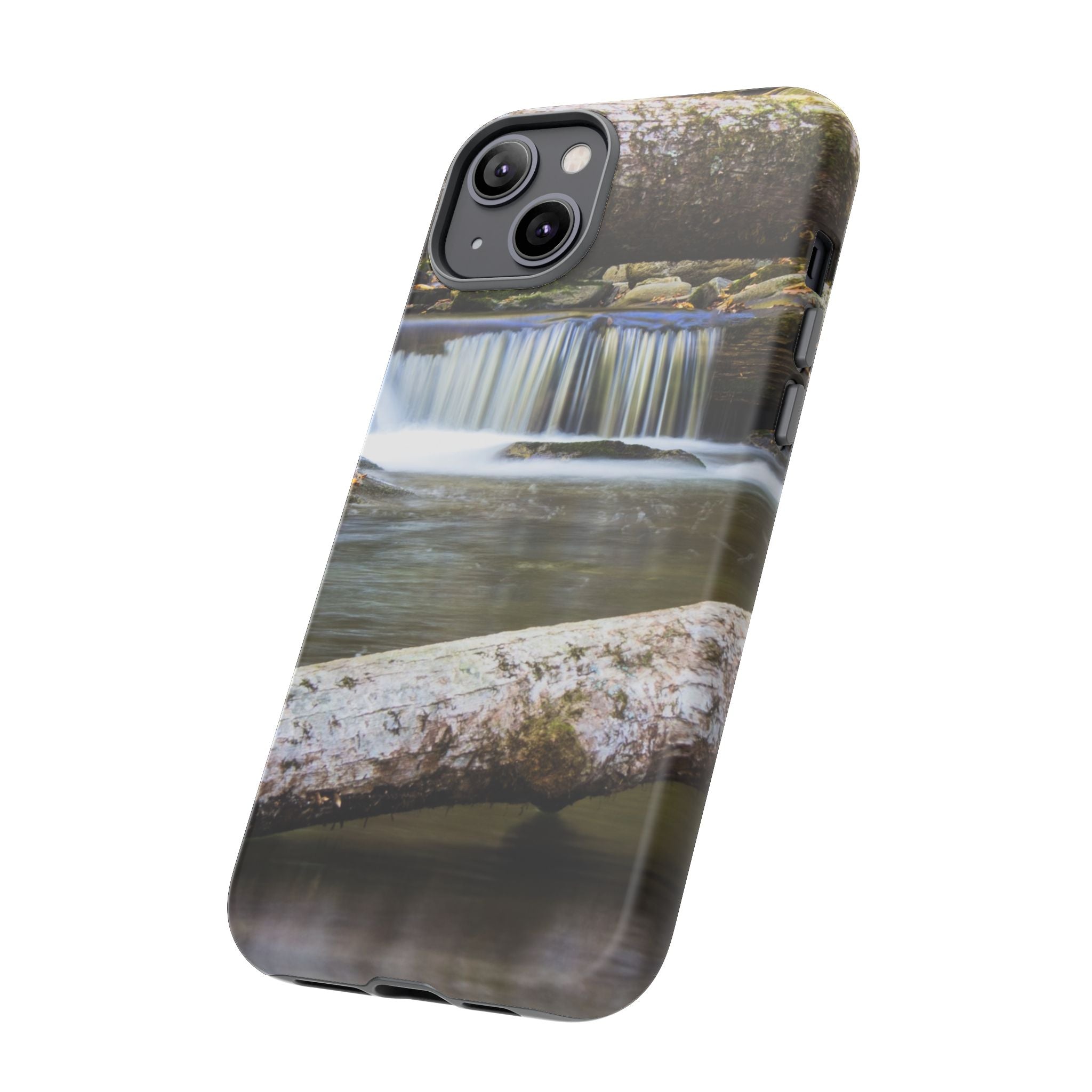 Nature-Inspired Phone Case, Tough Cases with Waterfall Design, Durable Phone Accessory, Outdoor Lover Gift, Nature Photography Case