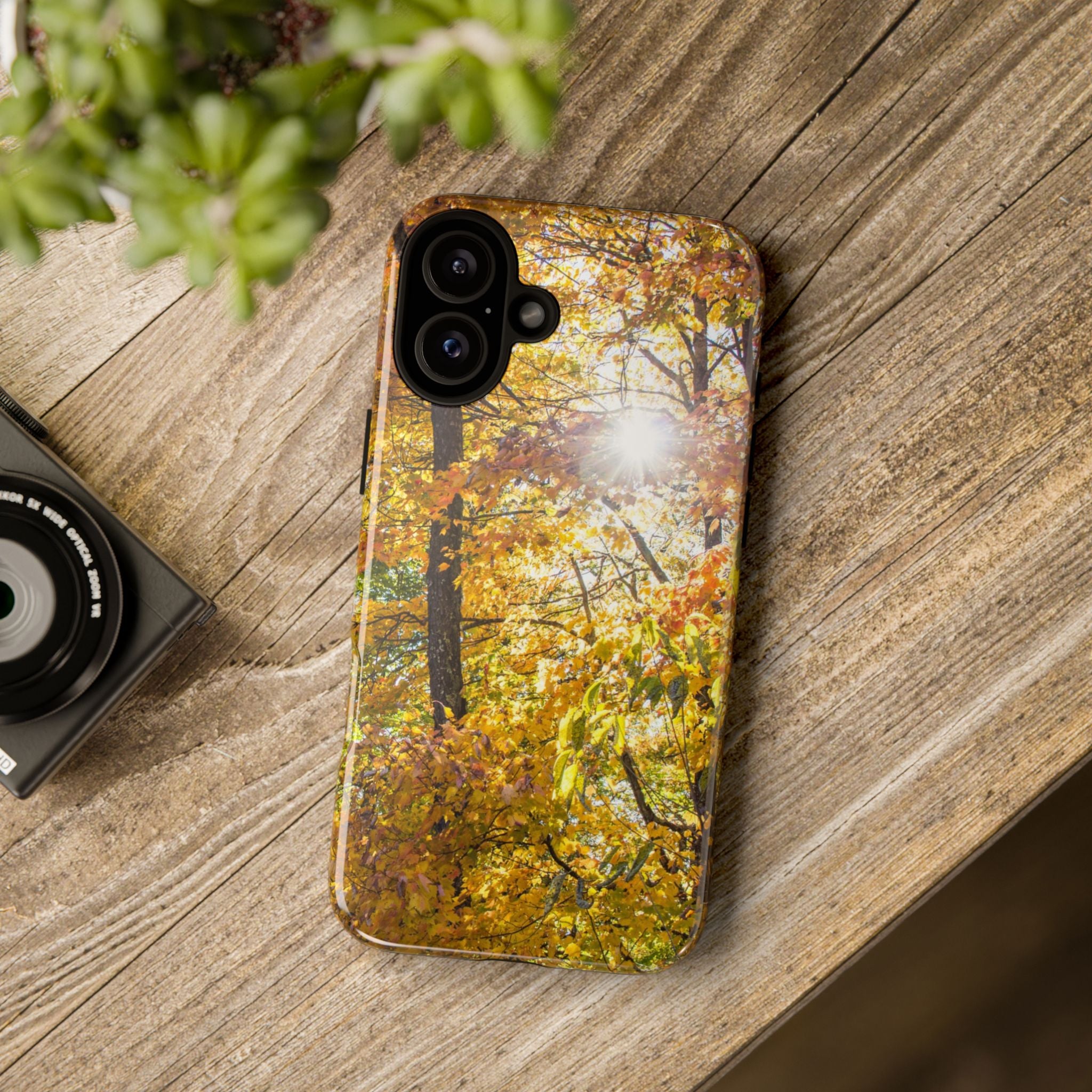 Autumn Forest Phone Case, Tough Cases for iPhone, Fall Vibes Accessories, Nature Lover Gift, Seasonal Phone Cover, Eco-Friendly Design
