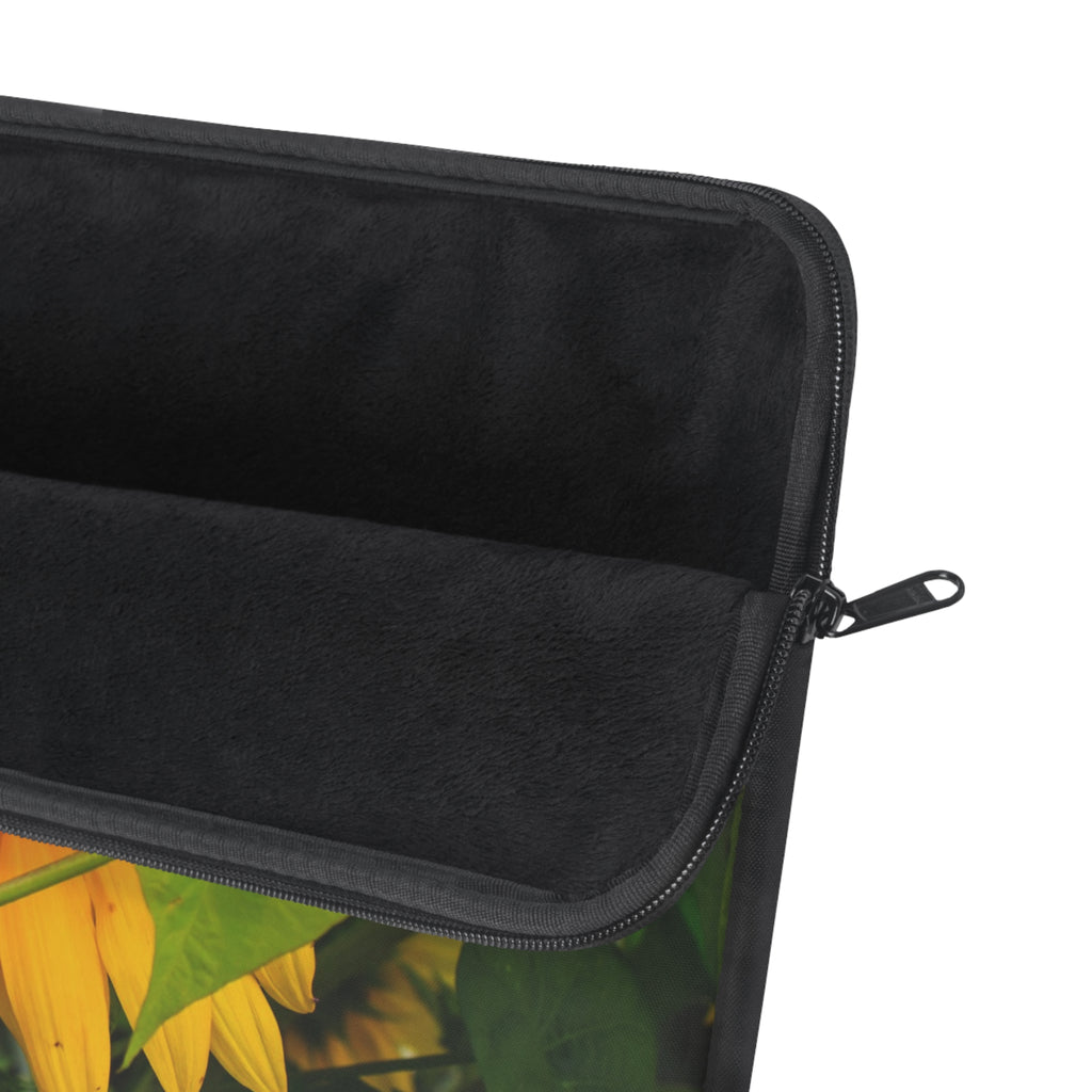 Sunflower Laptop Sleeve - Floral Design, Laptop Case, Computer Sleeve, Flower Tech Accessories, Gift for Students, Nature Lover