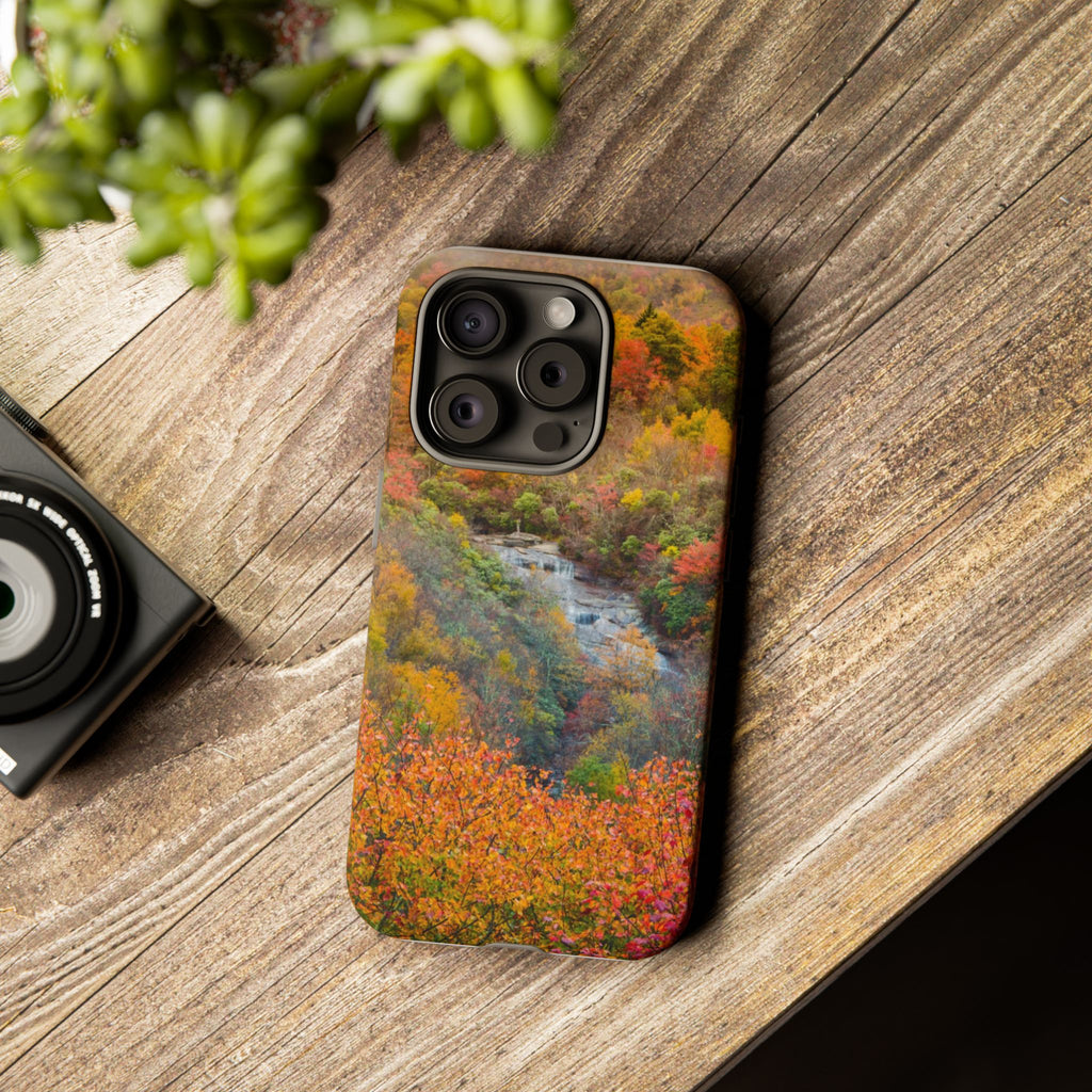 Nature-Inspired Phone Case, Tough Cases, Fall Landscape Design, Eco-Friendly, Protective Cover, Gifts for Nature Lovers