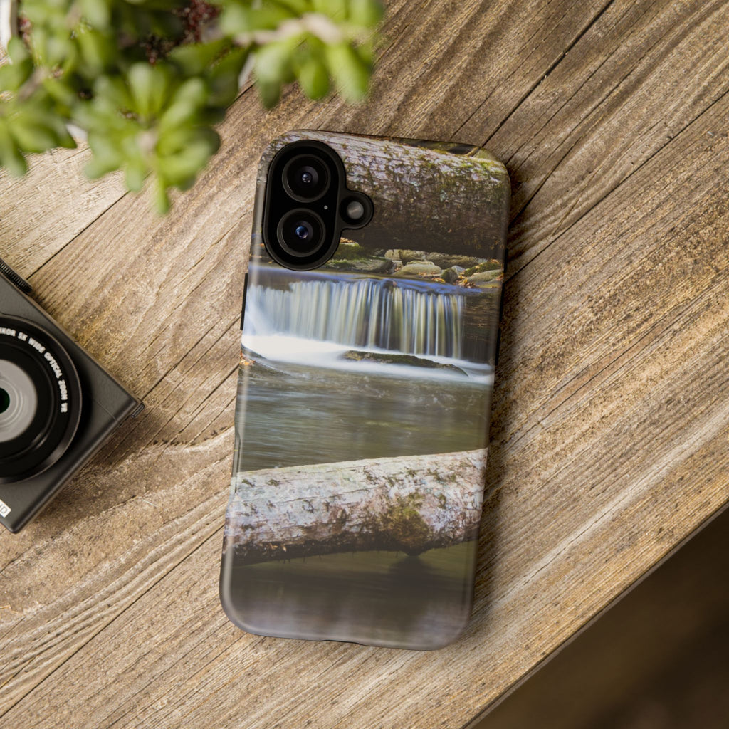 Nature-Inspired Phone Case, Tough Cases with Waterfall Design, Durable Phone Accessory, Outdoor Lover Gift, Nature Photography Case