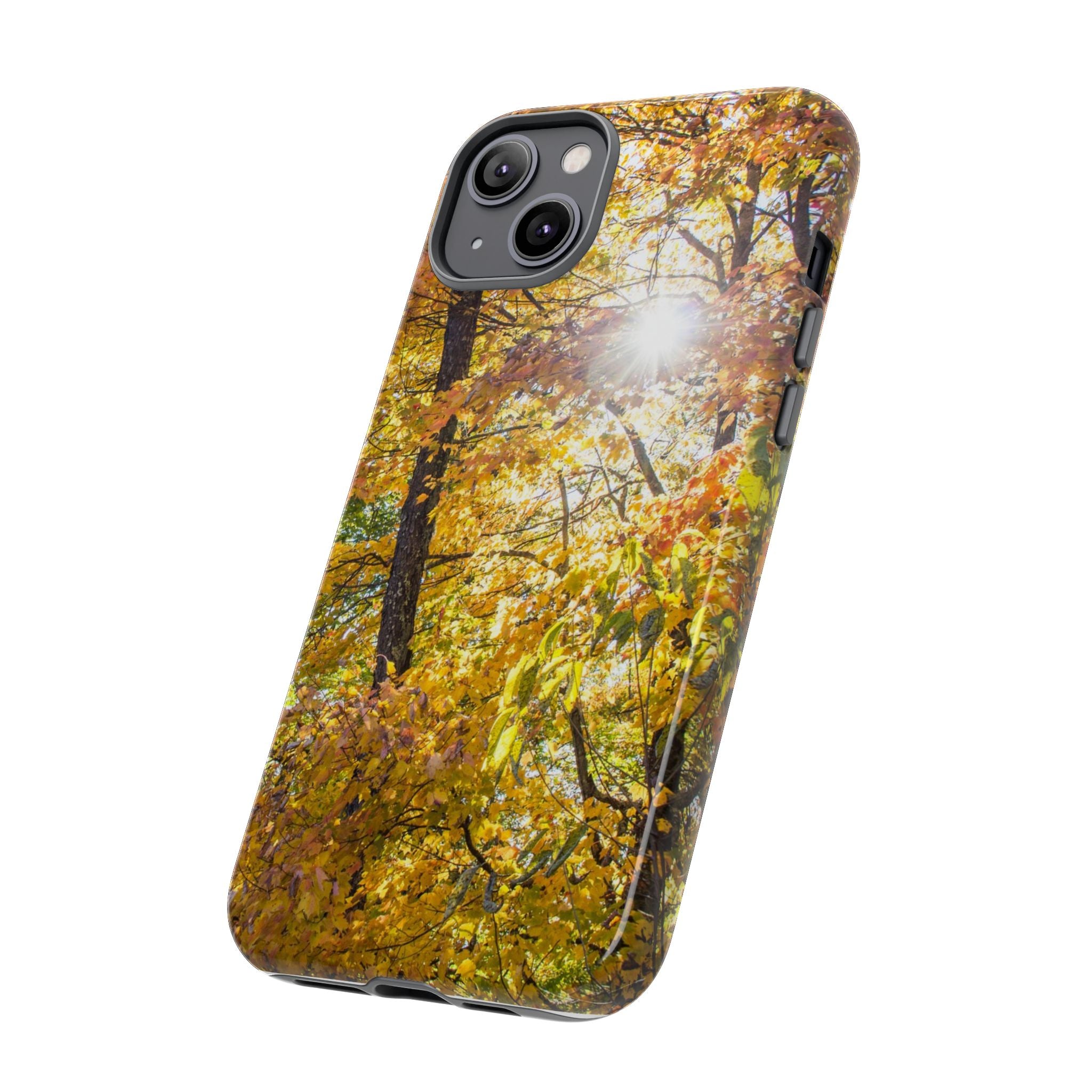 Autumn Forest Phone Case, Tough Cases for iPhone, Fall Vibes Accessories, Nature Lover Gift, Seasonal Phone Cover, Eco-Friendly Design
