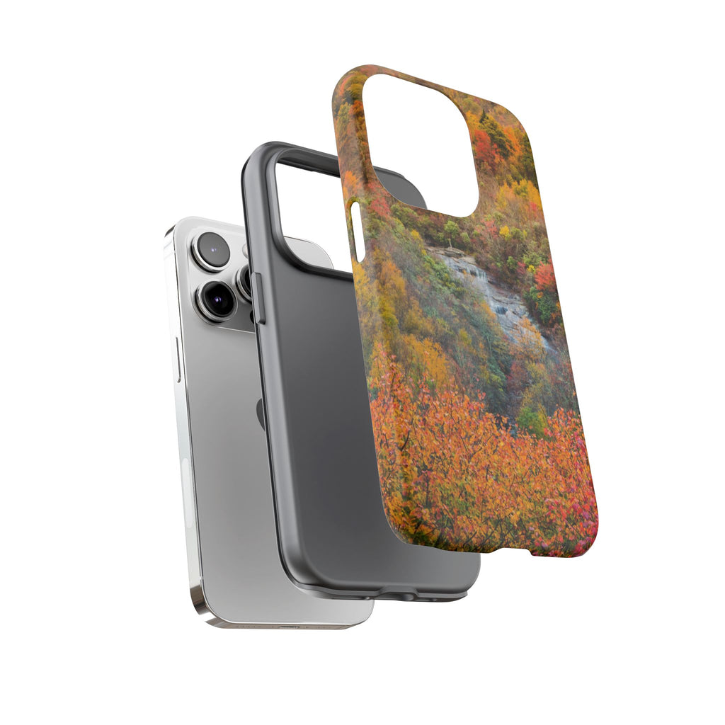 Nature-Inspired Phone Case, Tough Cases, Fall Landscape Design, Eco-Friendly, Protective Cover, Gifts for Nature Lovers