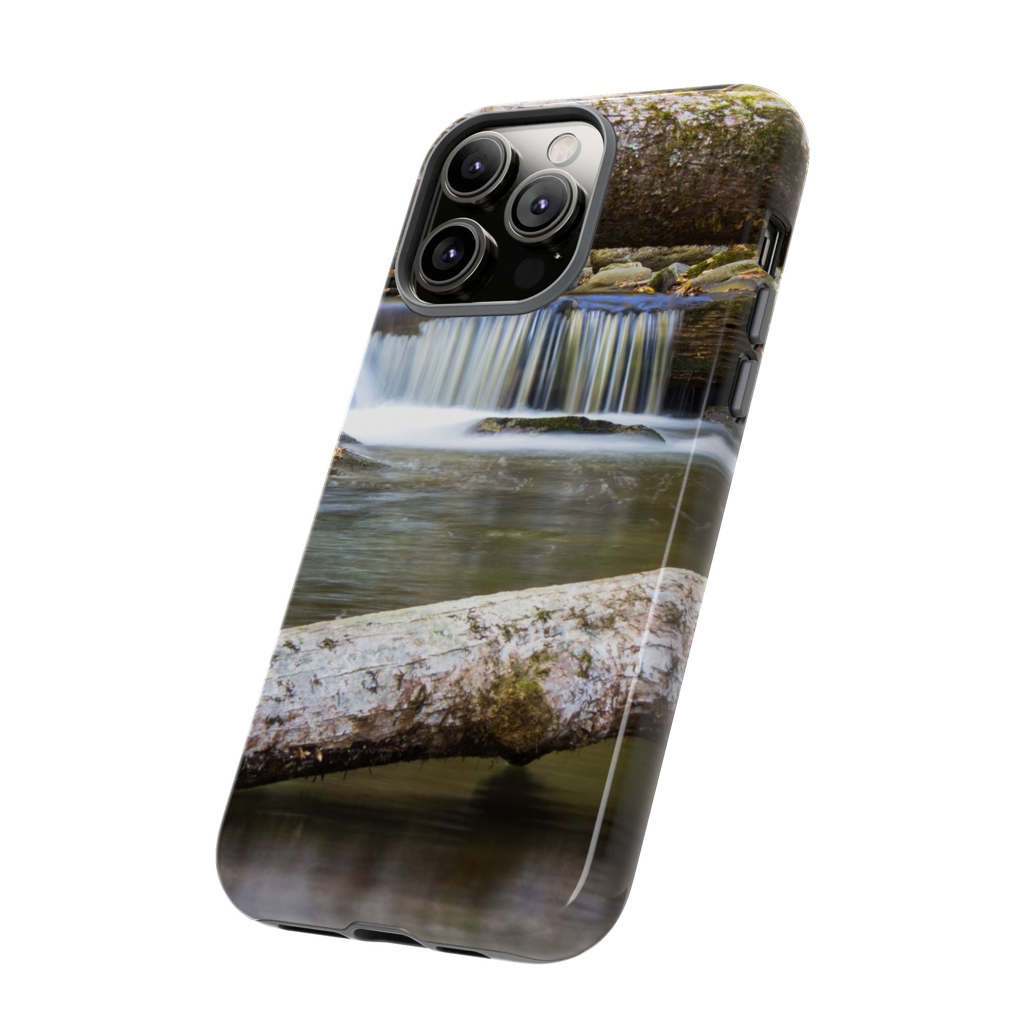 Nature-Inspired Phone Case, Tough Cases with Waterfall Design, Durable Phone Accessory, Outdoor Lover Gift, Nature Photography Case