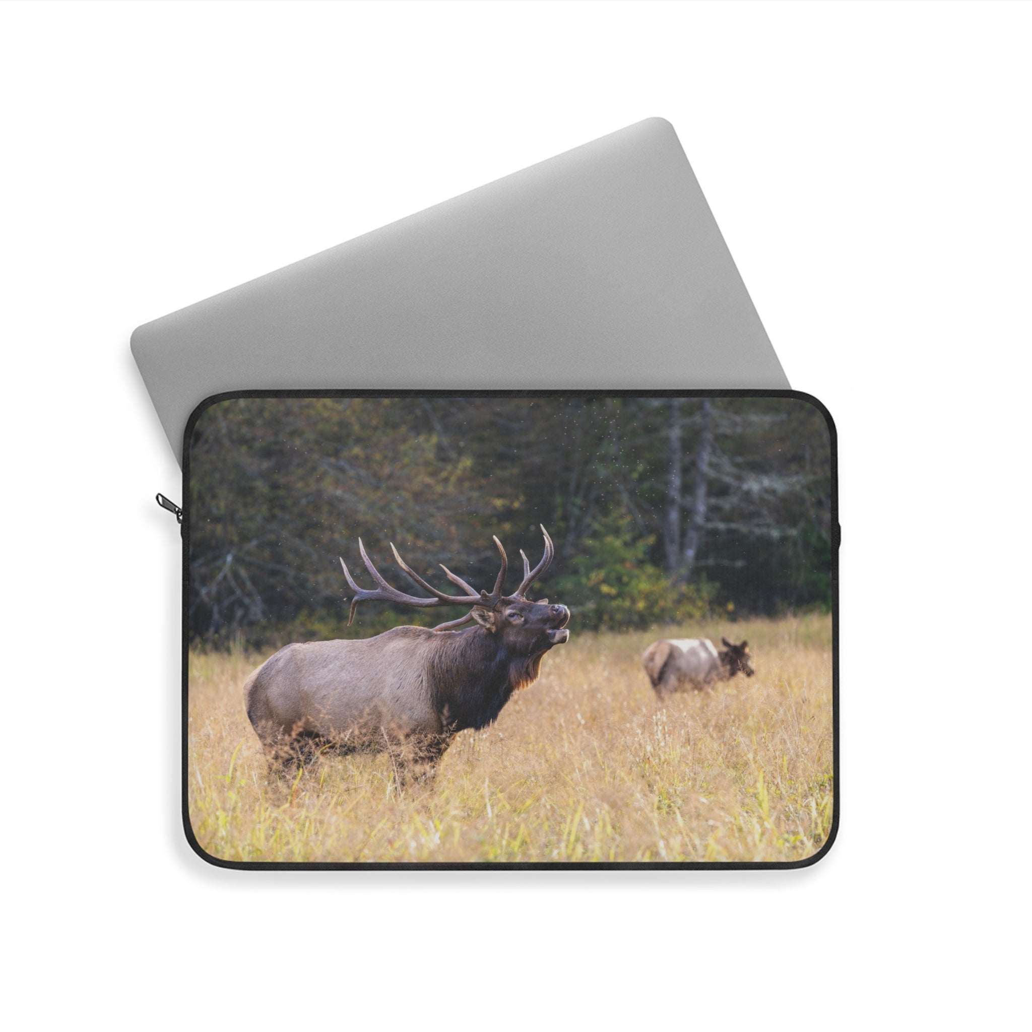 Nature-Inspired Laptop Sleeve with Majestic Elk Design, Wilderness Gift, Tech Accessories for Nature Lovers, Laptop Case, Travel Sleeve