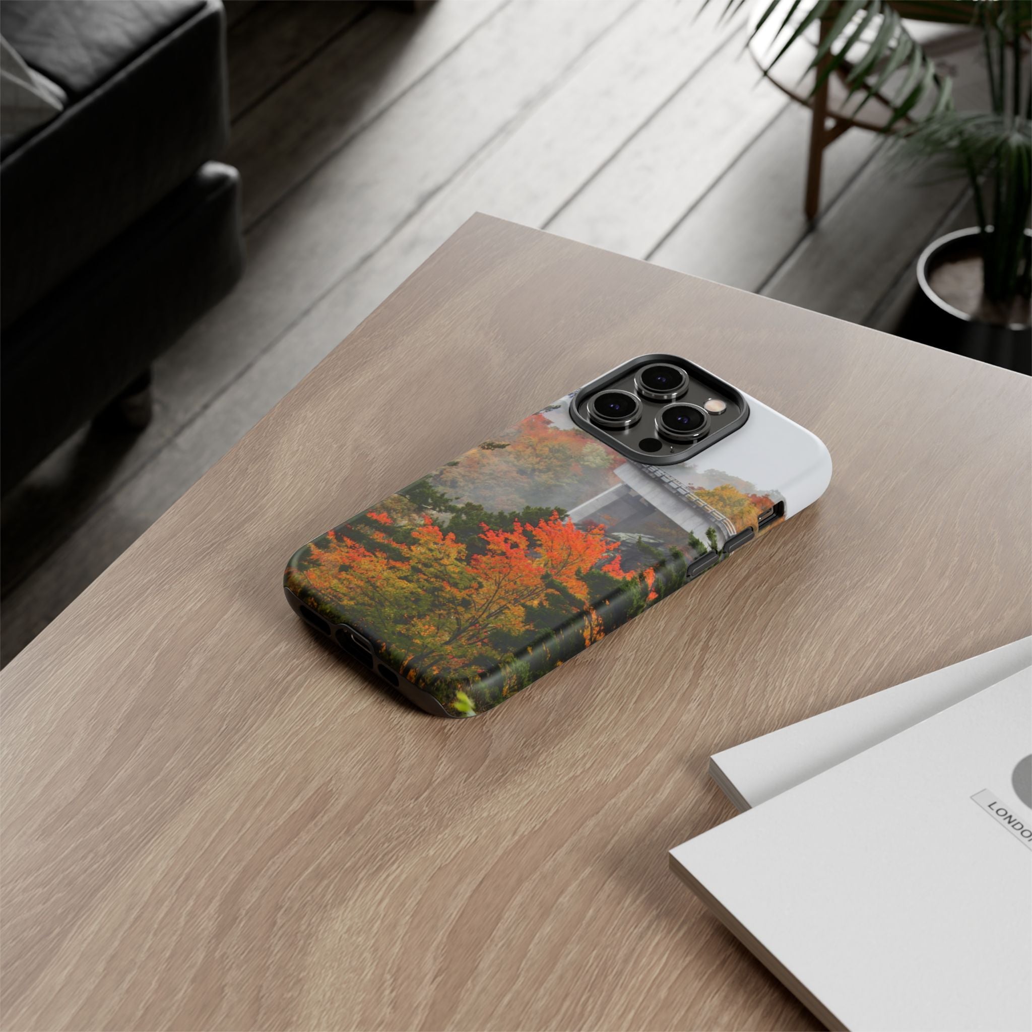 Autumn Landscape Phone Case, Fall Phone Cover, Tough Cases, Nature Lover Gift, Seasonal Decor
