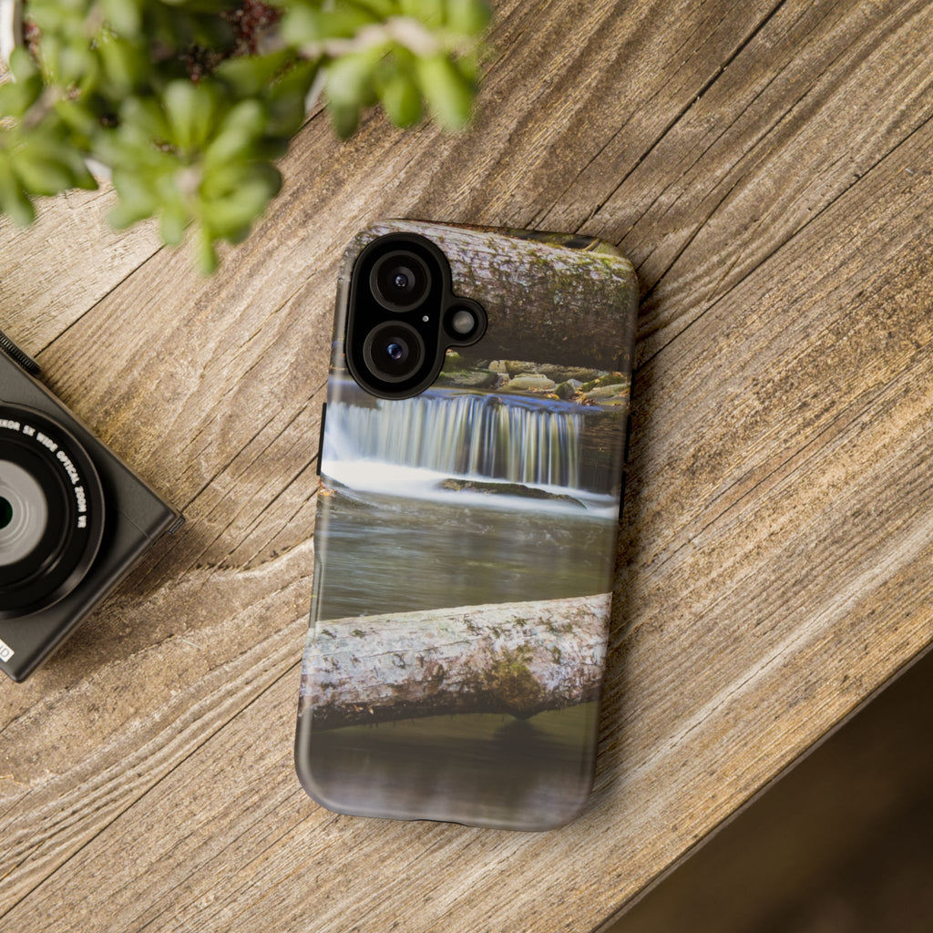 Nature-Inspired Phone Case, Tough Cases with Waterfall Design, Durable Phone Accessory, Outdoor Lover Gift, Nature Photography Case
