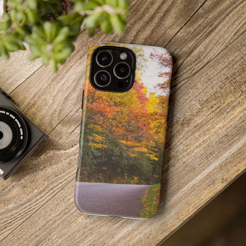 Fall Landscape Phone Case, Autumn iPhone Cover, Unique Tough Cases, Nature Lover Gift, Seasonal Phone Accessory, Eco-Friendly Design