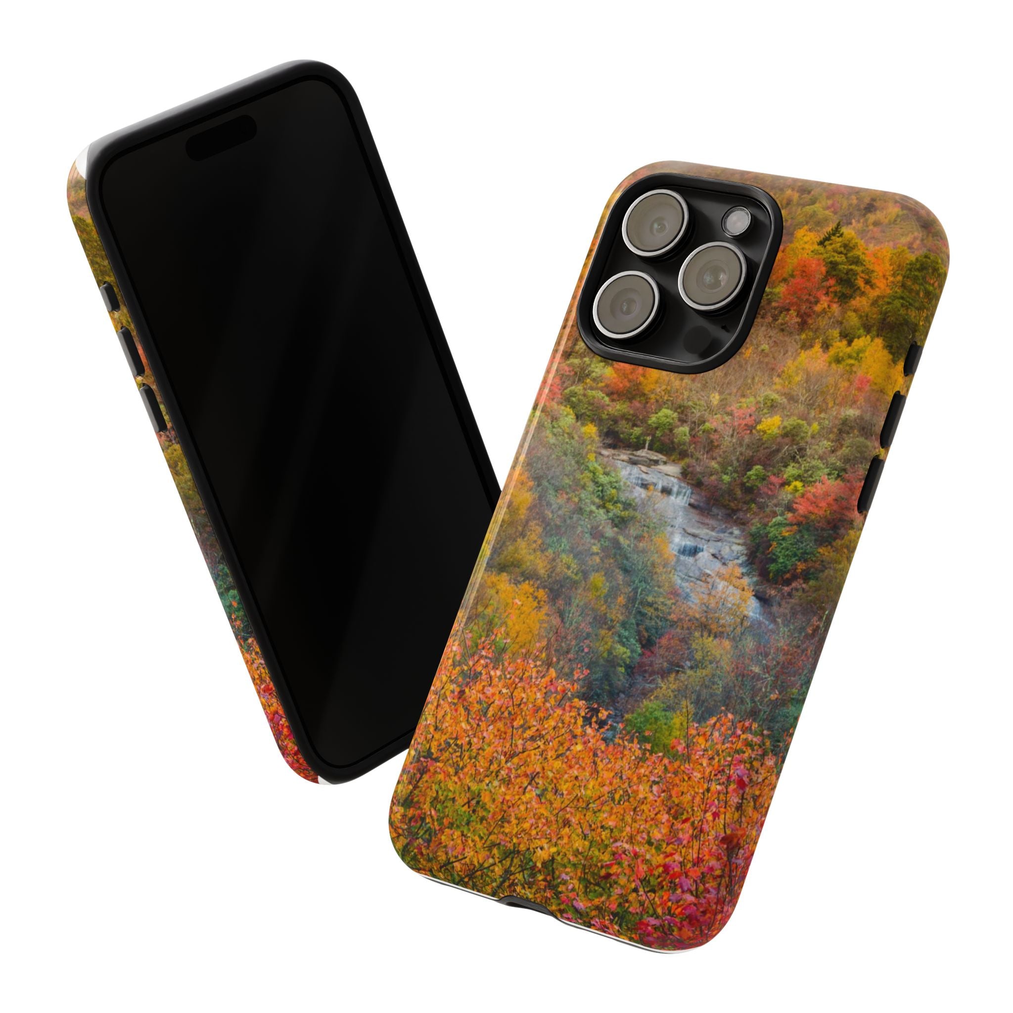 Nature-Inspired Phone Case, Tough Cases, Fall Landscape Design, Eco-Friendly, Protective Cover, Gifts for Nature Lovers