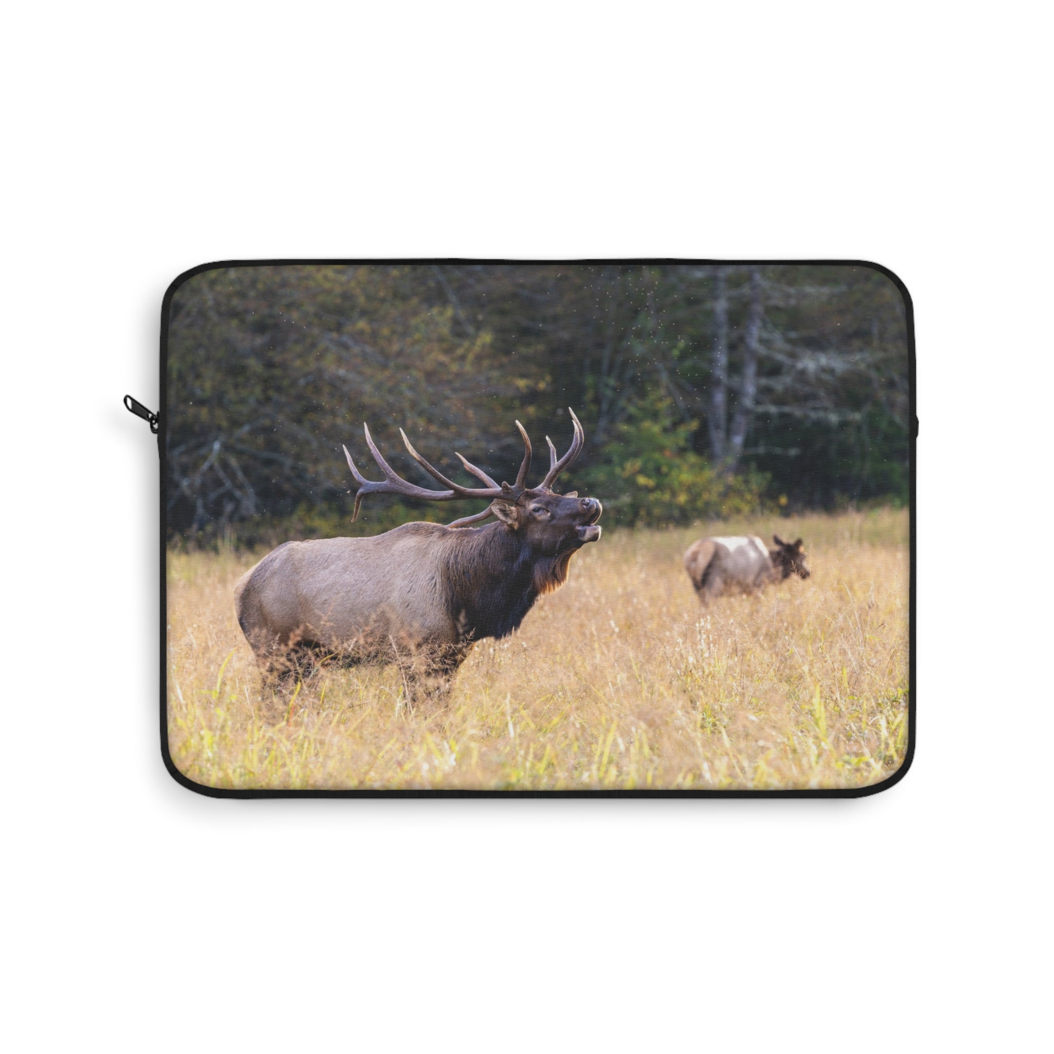 Nature-Inspired Laptop Sleeve with Majestic Elk Design, Wilderness Gift, Tech Accessories for Nature Lovers, Laptop Case, Travel Sleeve