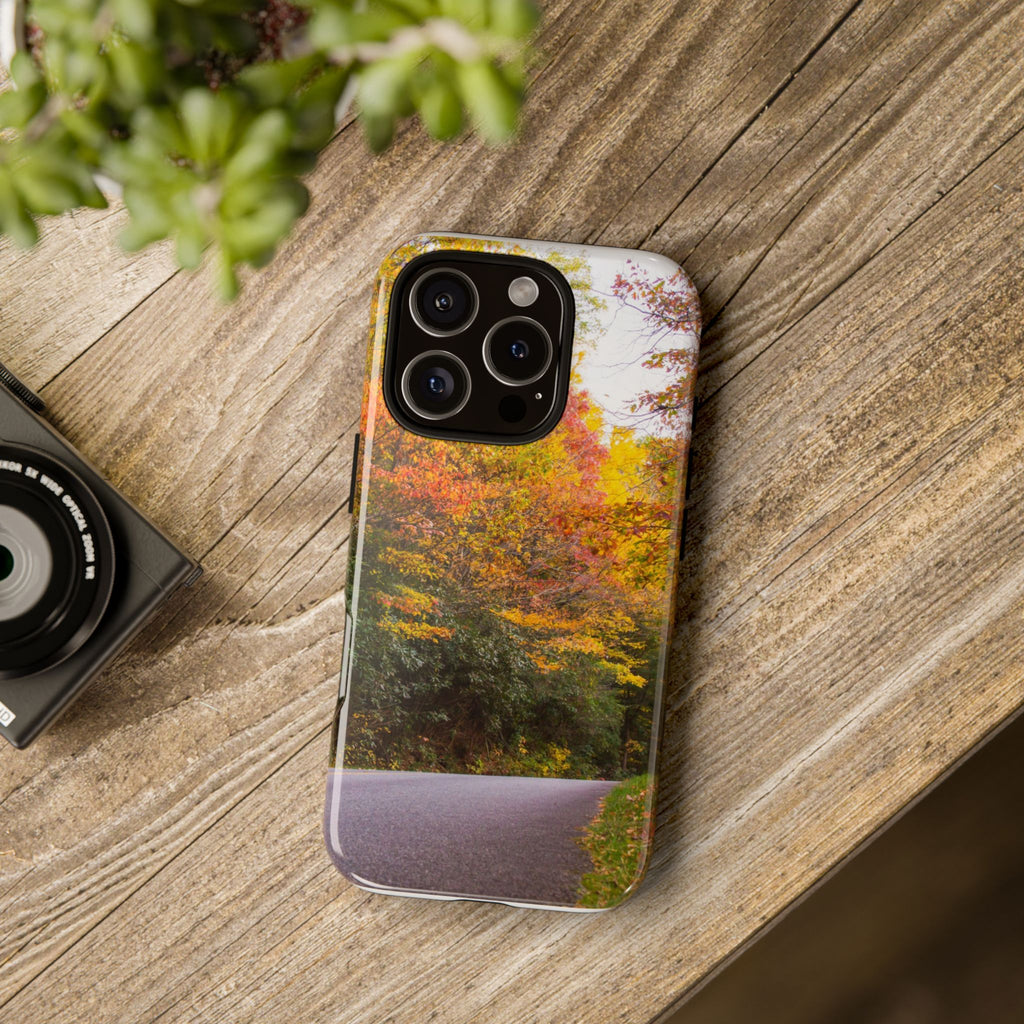 Fall Landscape Phone Case, Autumn iPhone Cover, Unique Tough Cases, Nature Lover Gift, Seasonal Phone Accessory, Eco-Friendly Design