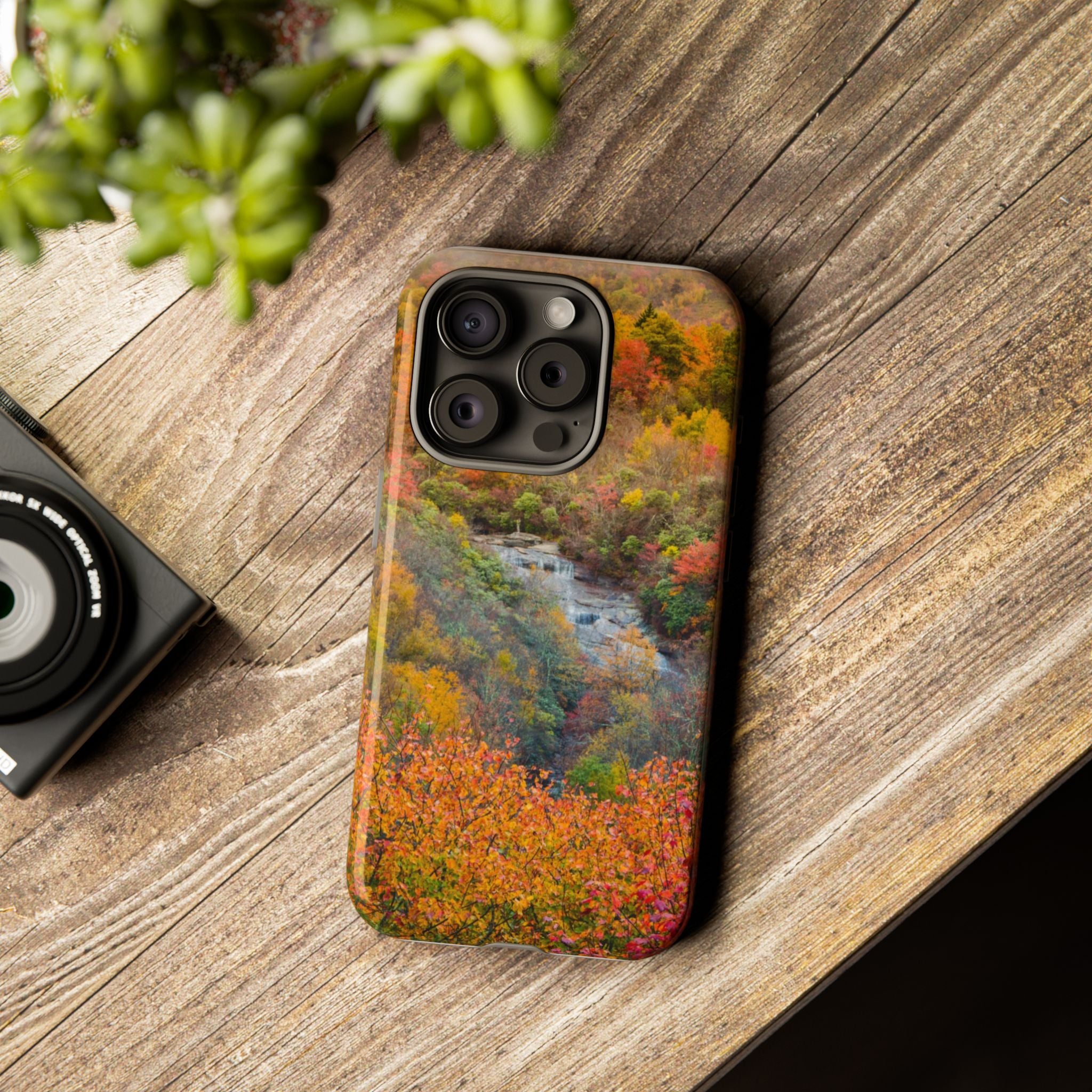 Nature-Inspired Phone Case, Tough Cases, Fall Landscape Design, Eco-Friendly, Protective Cover, Gifts for Nature Lovers