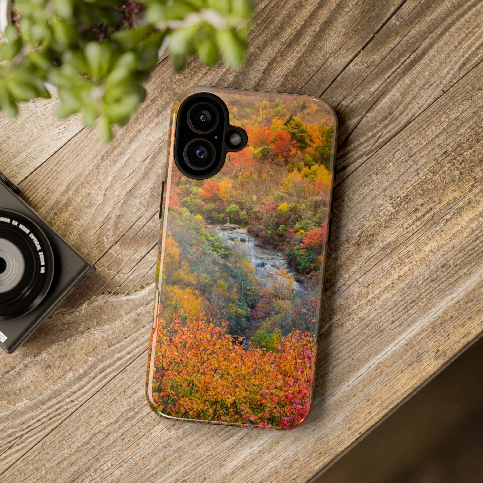 Nature-Inspired Phone Case, Tough Cases, Fall Landscape Design, Eco-Friendly, Protective Cover, Gifts for Nature Lovers