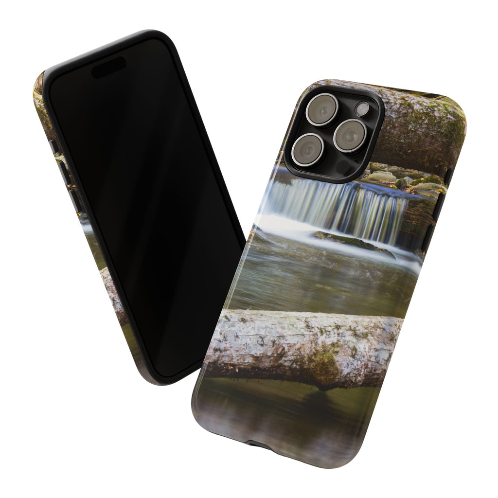 Nature-Inspired Phone Case, Tough Cases with Waterfall Design, Durable Phone Accessory, Outdoor Lover Gift, Nature Photography Case
