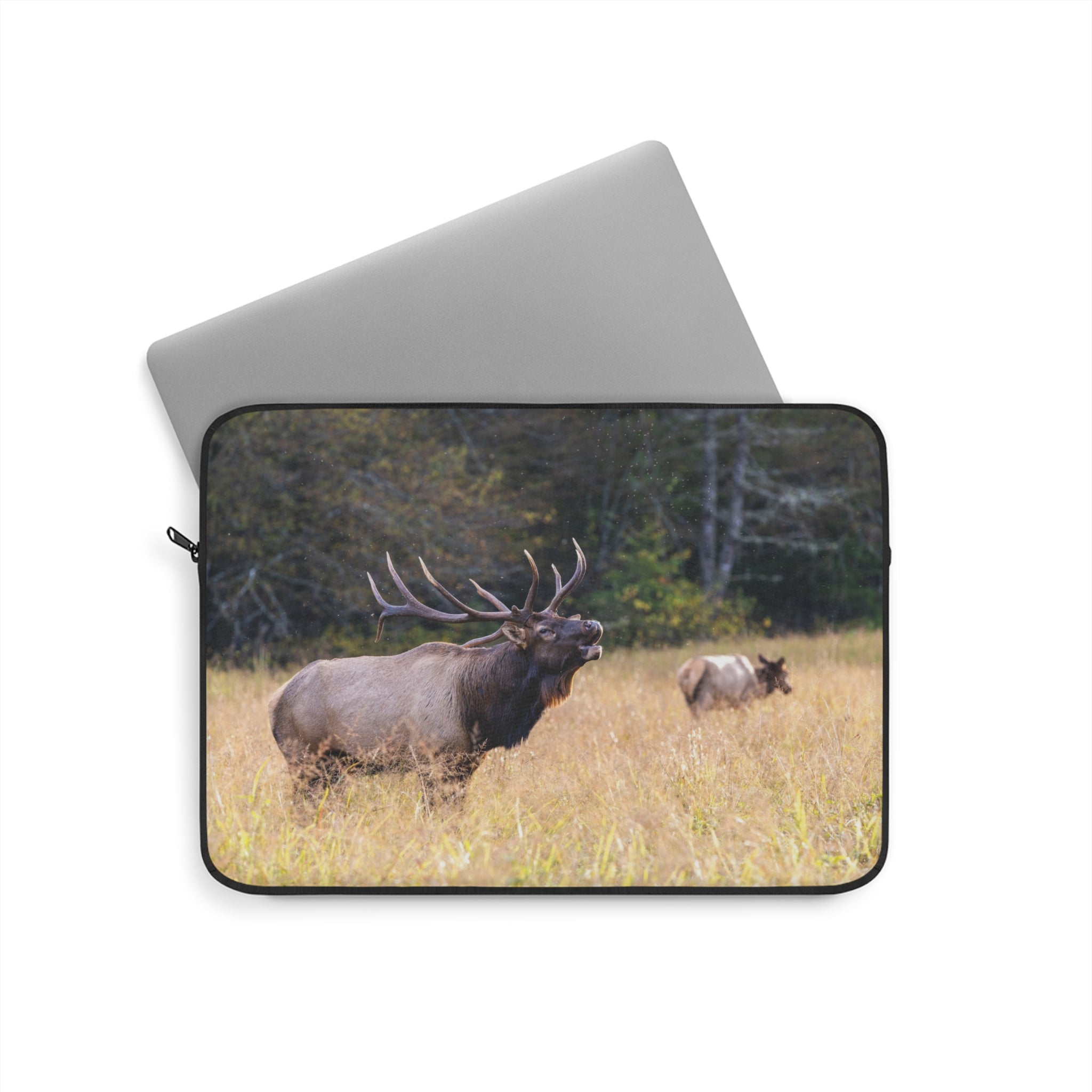 Nature-Inspired Laptop Sleeve with Majestic Elk Design, Wilderness Gift, Tech Accessories for Nature Lovers, Laptop Case, Travel Sleeve