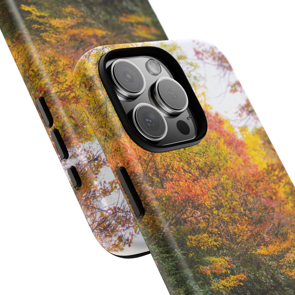 Fall Landscape Phone Case, Autumn iPhone Cover, Unique Tough Cases, Nature Lover Gift, Seasonal Phone Accessory, Eco-Friendly Design