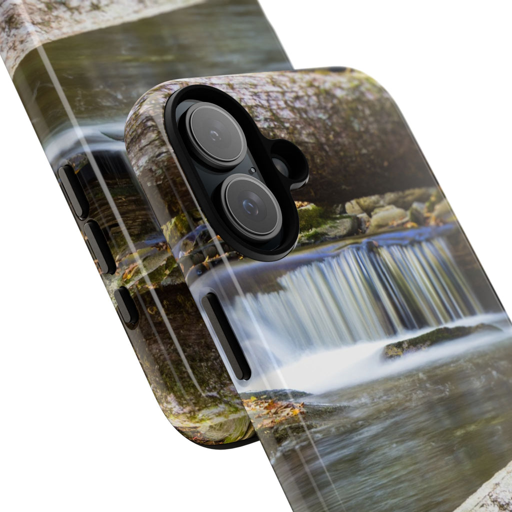 Nature-Inspired Phone Case, Tough Cases with Waterfall Design, Durable Phone Accessory, Outdoor Lover Gift, Nature Photography Case