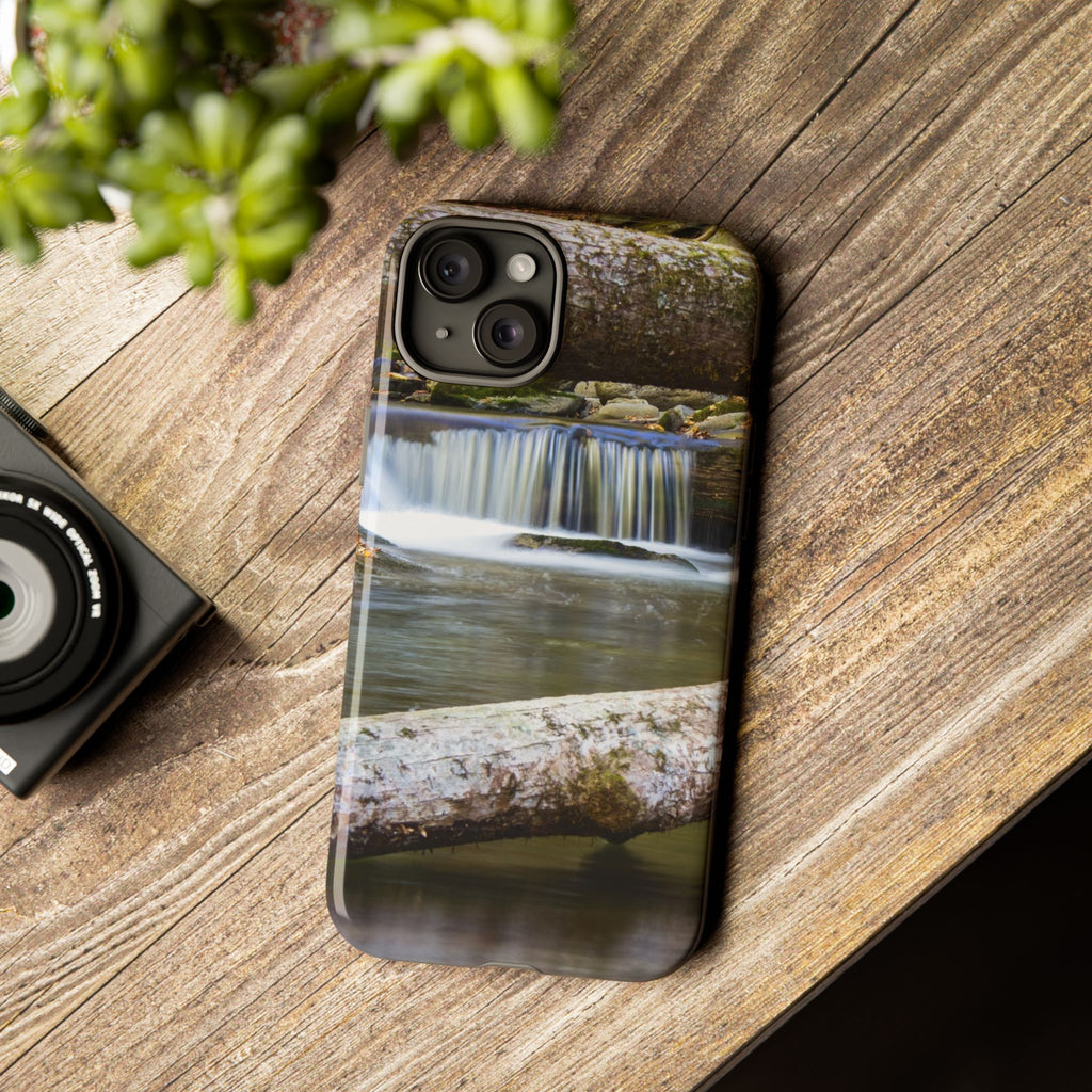 Nature-Inspired Phone Case, Tough Cases with Waterfall Design, Durable Phone Accessory, Outdoor Lover Gift, Nature Photography Case
