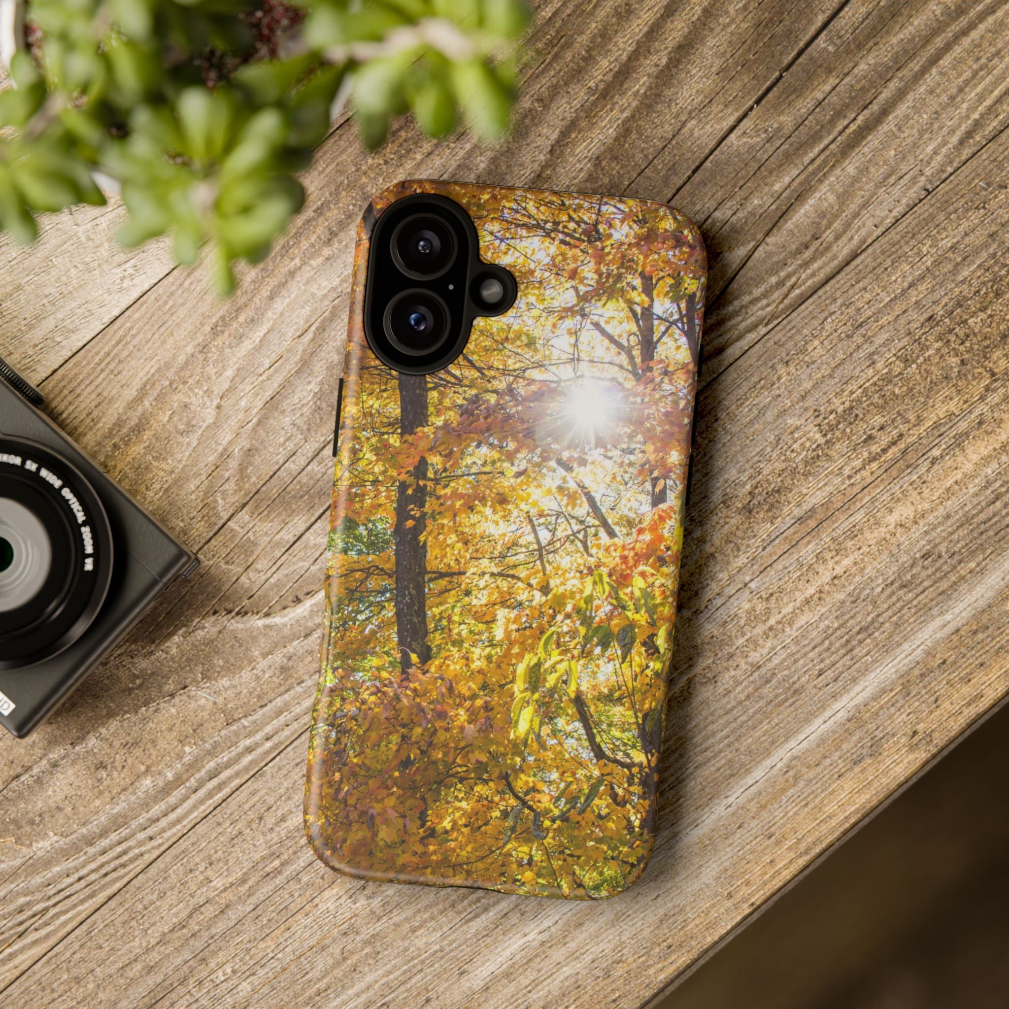 Autumn Forest Phone Case, Tough Cases for iPhone, Fall Vibes Accessories, Nature Lover Gift, Seasonal Phone Cover, Eco-Friendly Design