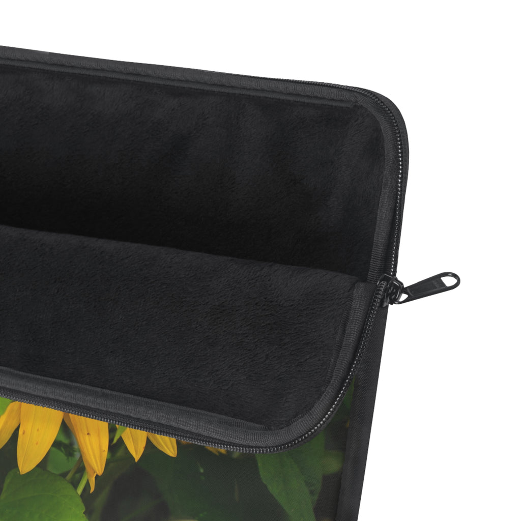 Sunflower Laptop Sleeve - Floral Design, Laptop Case, Computer Sleeve, Flower Tech Accessories, Gift for Students, Nature Lover