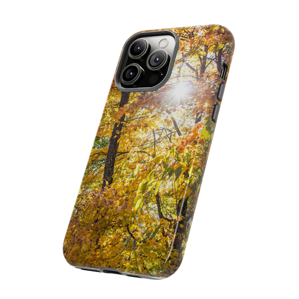 Autumn Forest Phone Case, Tough Cases for iPhone, Fall Vibes Accessories, Nature Lover Gift, Seasonal Phone Cover, Eco-Friendly Design