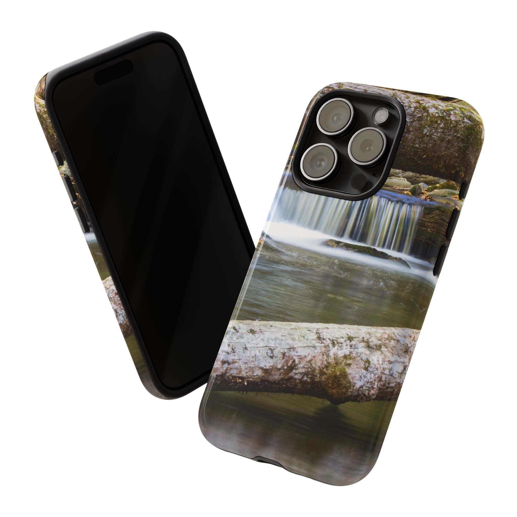 Nature-Inspired Phone Case, Tough Cases with Waterfall Design, Durable Phone Accessory, Outdoor Lover Gift, Nature Photography Case