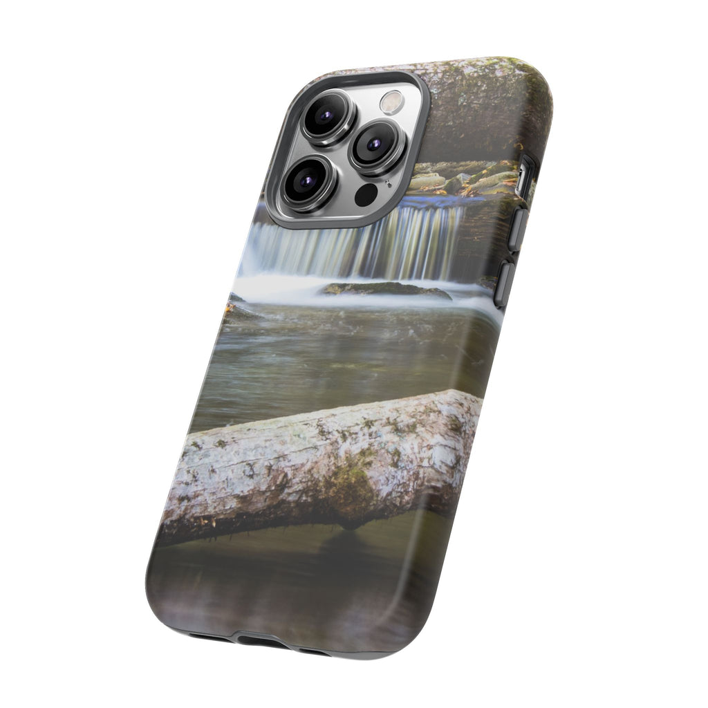 Nature-Inspired Phone Case, Tough Cases with Waterfall Design, Durable Phone Accessory, Outdoor Lover Gift, Nature Photography Case