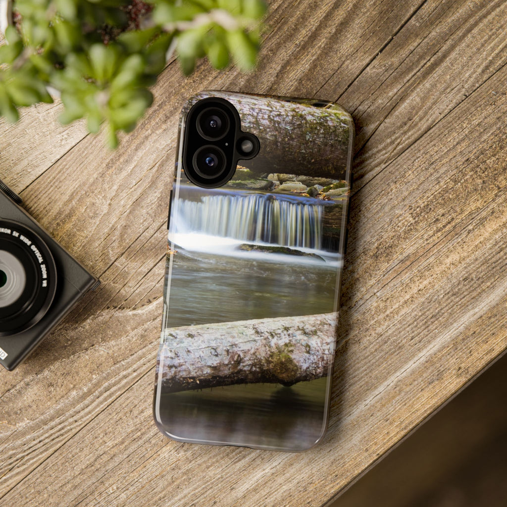 Nature-Inspired Phone Case, Tough Cases with Waterfall Design, Durable Phone Accessory, Outdoor Lover Gift, Nature Photography Case