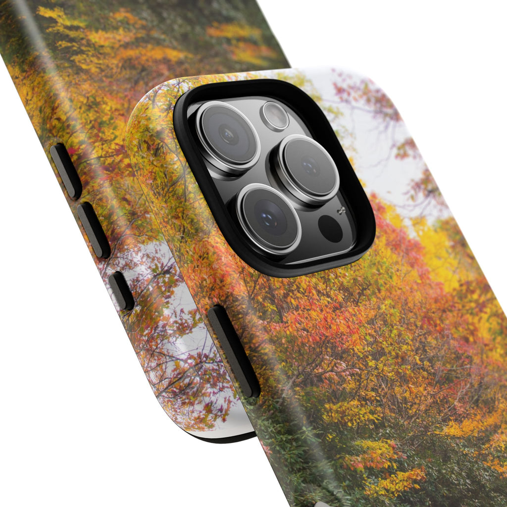 Fall Landscape Phone Case, Autumn iPhone Cover, Unique Tough Cases, Nature Lover Gift, Seasonal Phone Accessory, Eco-Friendly Design