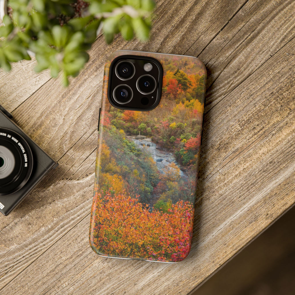 Nature-Inspired Phone Case, Tough Cases, Fall Landscape Design, Eco-Friendly, Protective Cover, Gifts for Nature Lovers