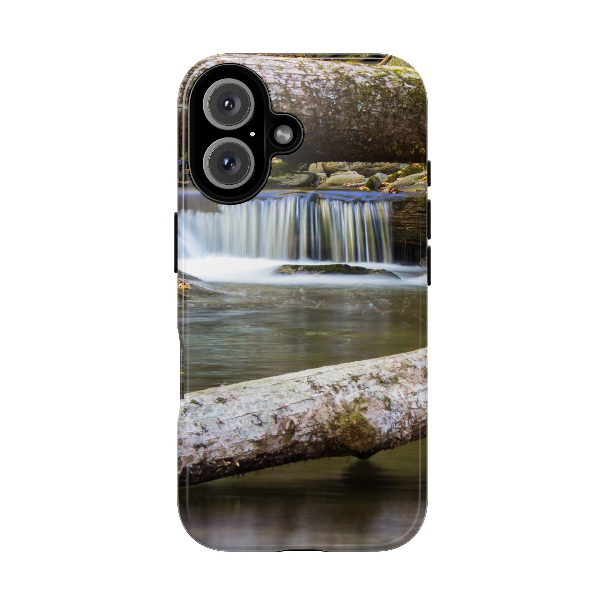 Nature-Inspired Phone Case, Tough Cases with Waterfall Design, Durable Phone Accessory, Outdoor Lover Gift, Nature Photography Case