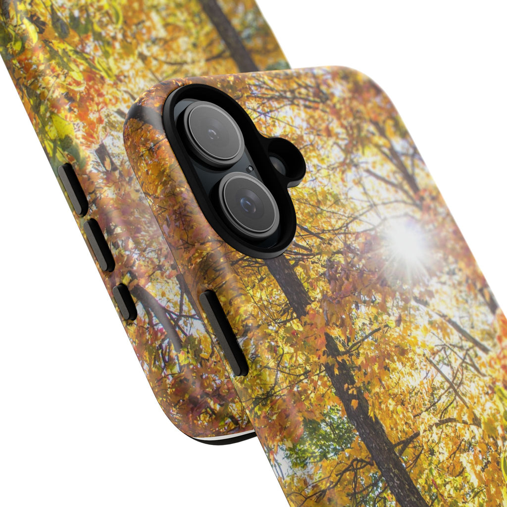 Autumn Forest Phone Case, Tough Cases for iPhone, Fall Vibes Accessories, Nature Lover Gift, Seasonal Phone Cover, Eco-Friendly Design